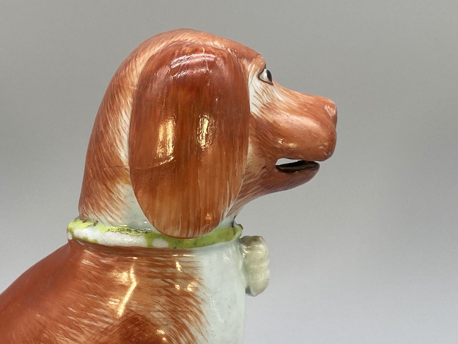photo vintage Exceptionally Rare 18thc Qianlong Period Chinese Porcelain Dog Statue Figurine