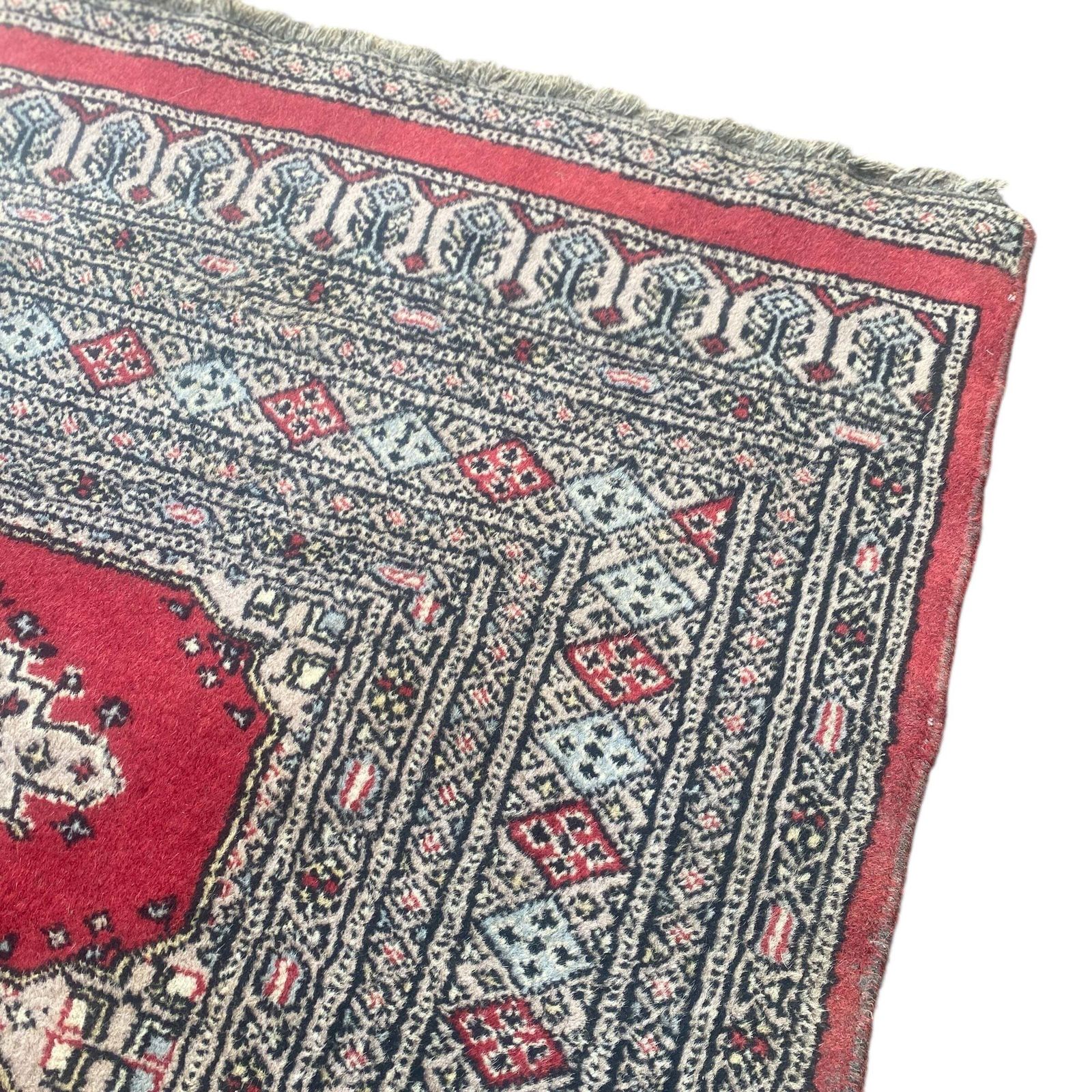 Hand Knotted Bokhara Wool Rug 125 X 165 photo for sale