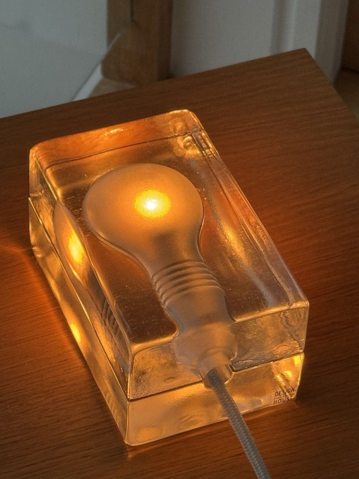 Genuine Design House Stockholm Block Lamp With White Cord Harri Koskinen Moma photo vintage