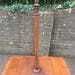 Quality Antique Mahogany Lamp Table Vintage Standard Lamp Side With Drop Leaves Drawer Tripod Base Traditional Vintage Free Hand Delivery photo for sale