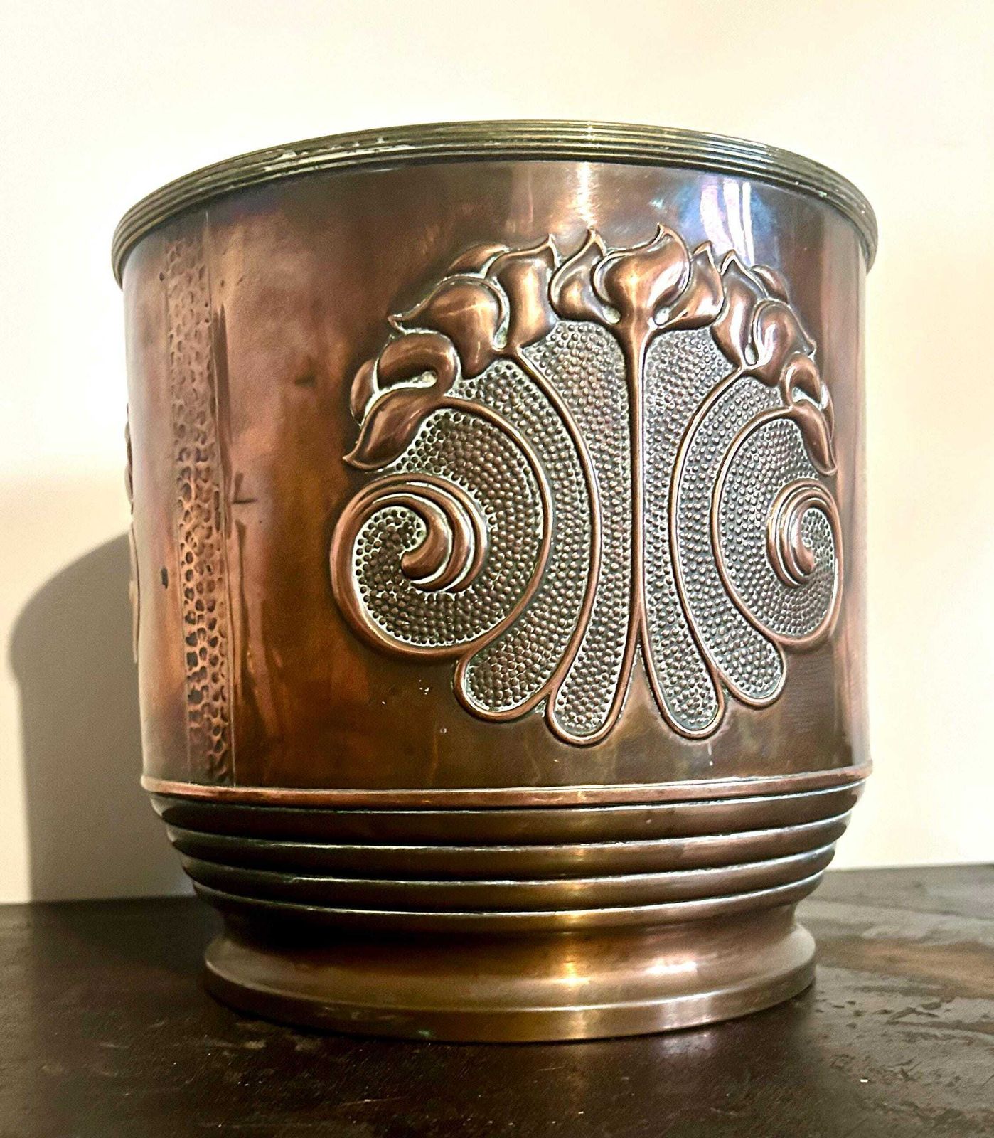 Beldray Arts And Crafts Antique Jardinière Planter Pot Plant Copper Box Industrial Antique Vintage Victorian Stand Holder