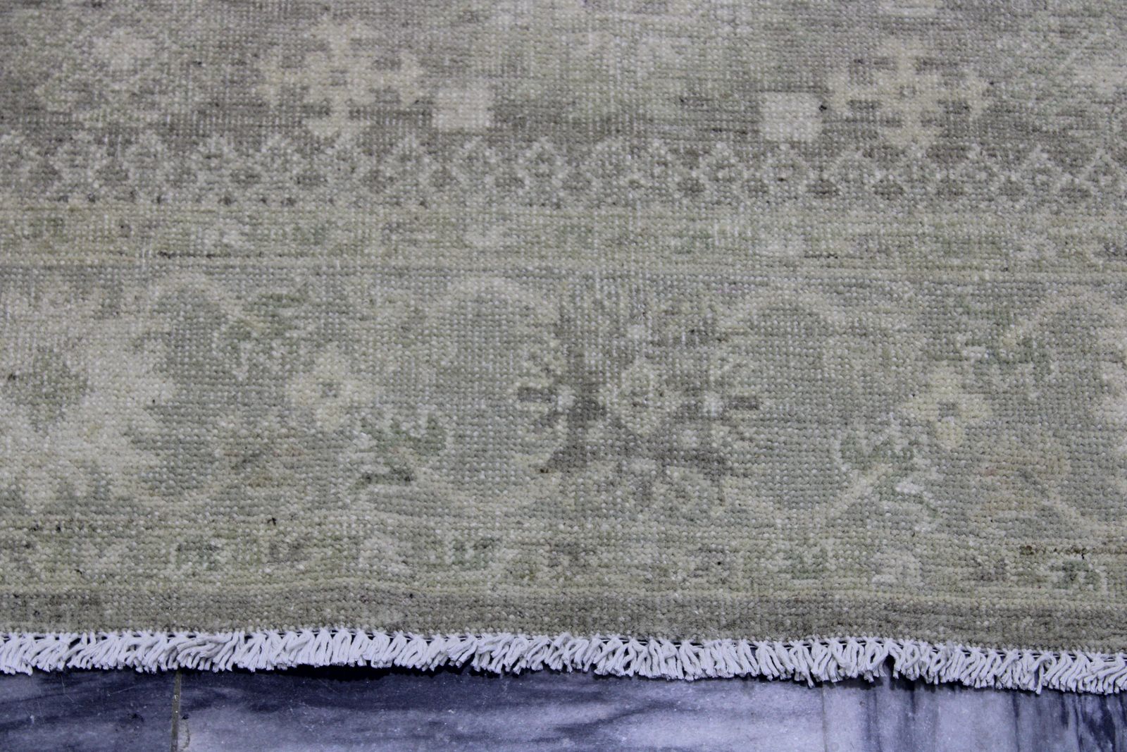5x6 Vintage Oushak Turkish Hand Knotted Wool Rug photo Textiles