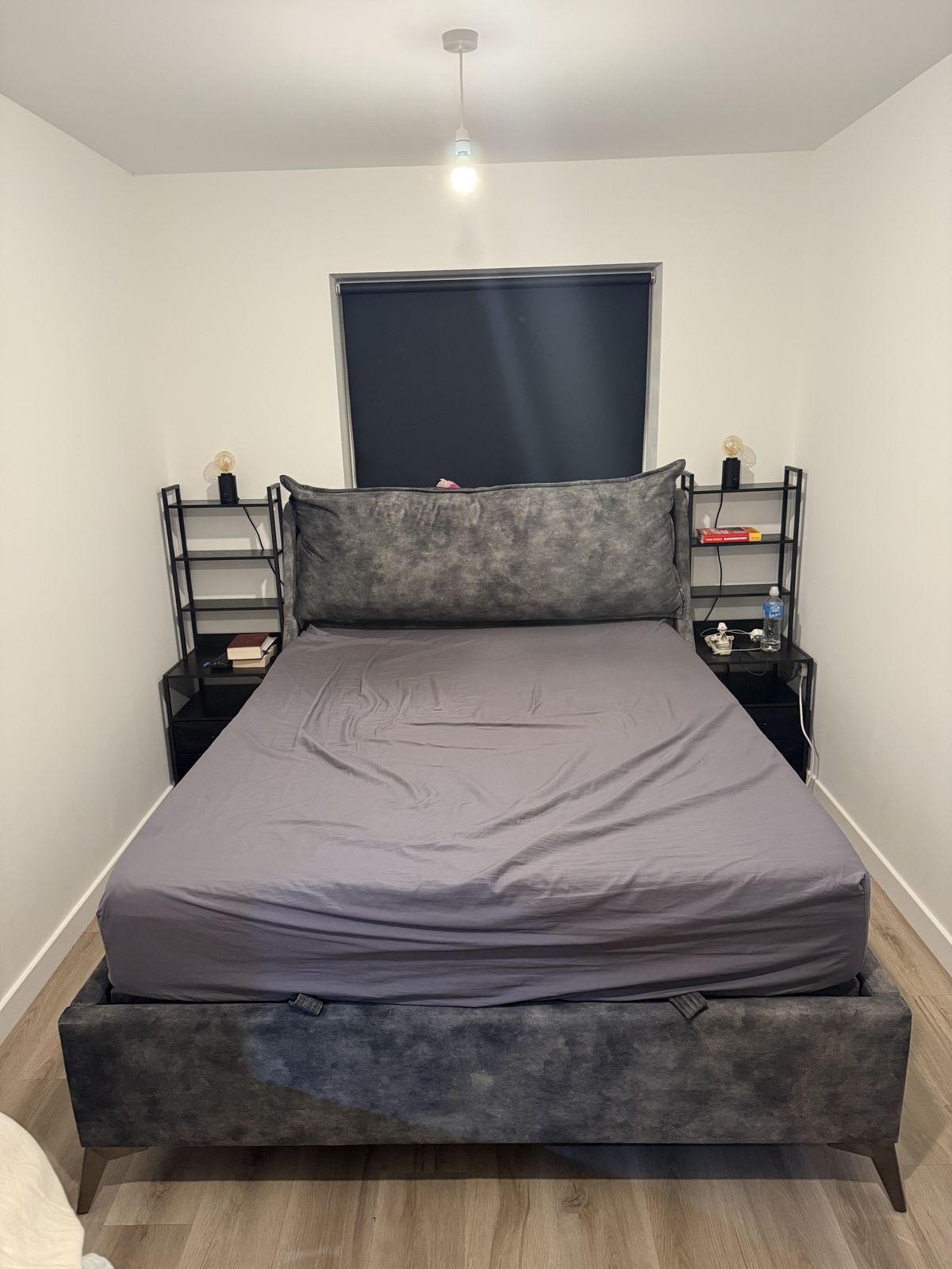 Furniture Village Sanctuary King Bed   Tampa Grey