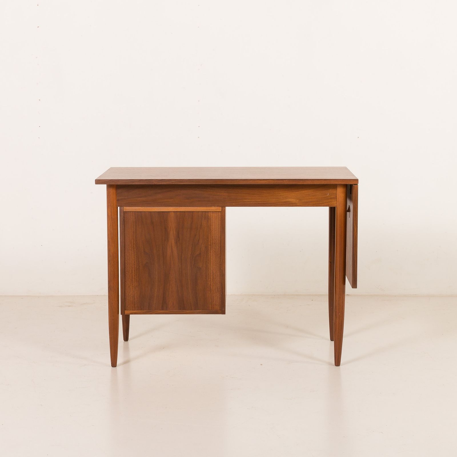 Scandinavian Mid Century Teak Desk With Extension By Austvoll Møbelfabrikk, Norway 1960s photo buy