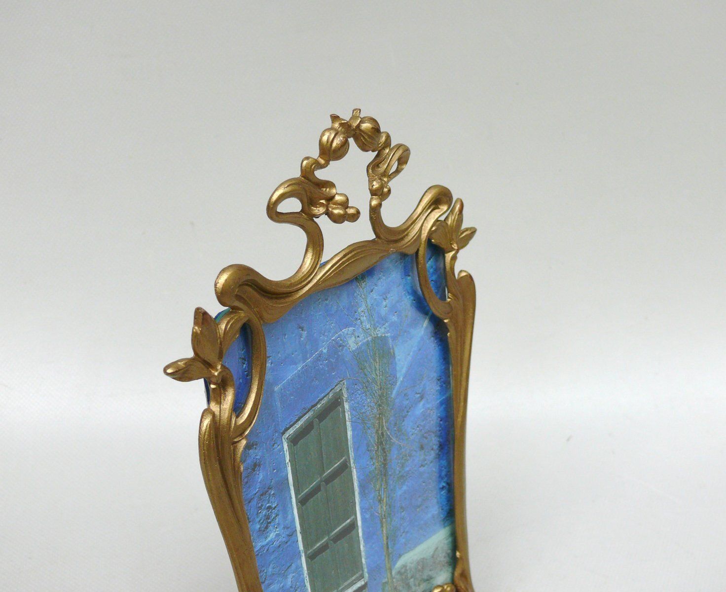 Art Nouveau Floral Picture Frame In Cast Bronze, France, 1890s photo 2094.0