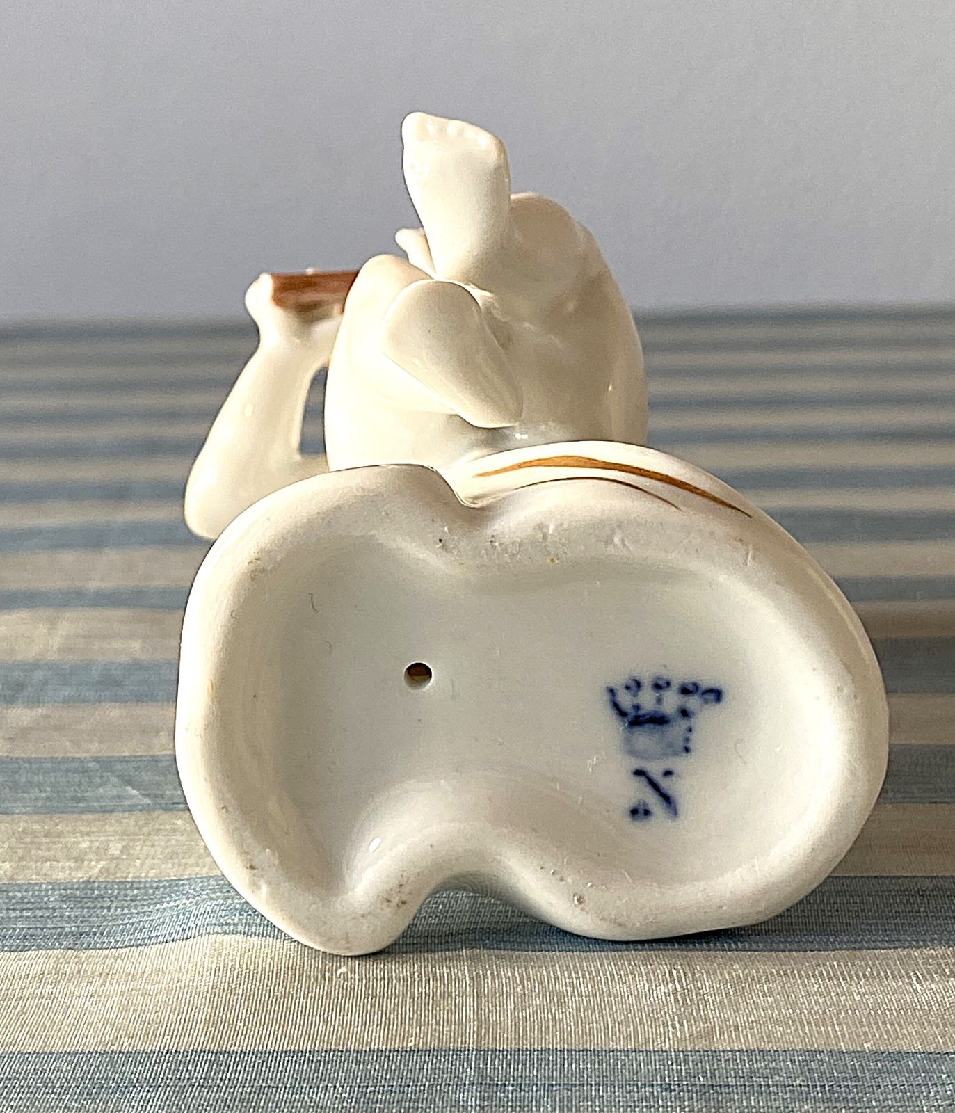 Four Beautiful Capodimonte Porcelain Cherubs Putti Playing Musical Instruments photo vintage