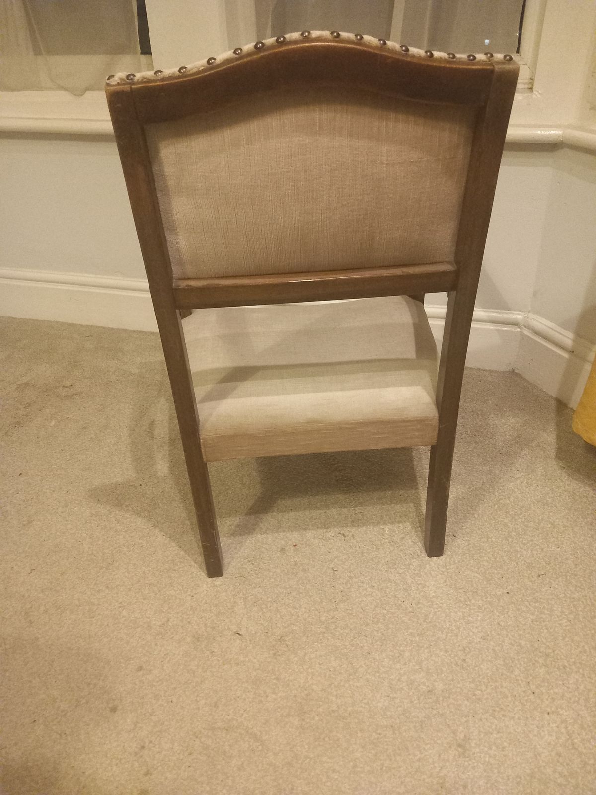 Dusty Pink Upholstered Victorian Nursing Chair photo for sale
