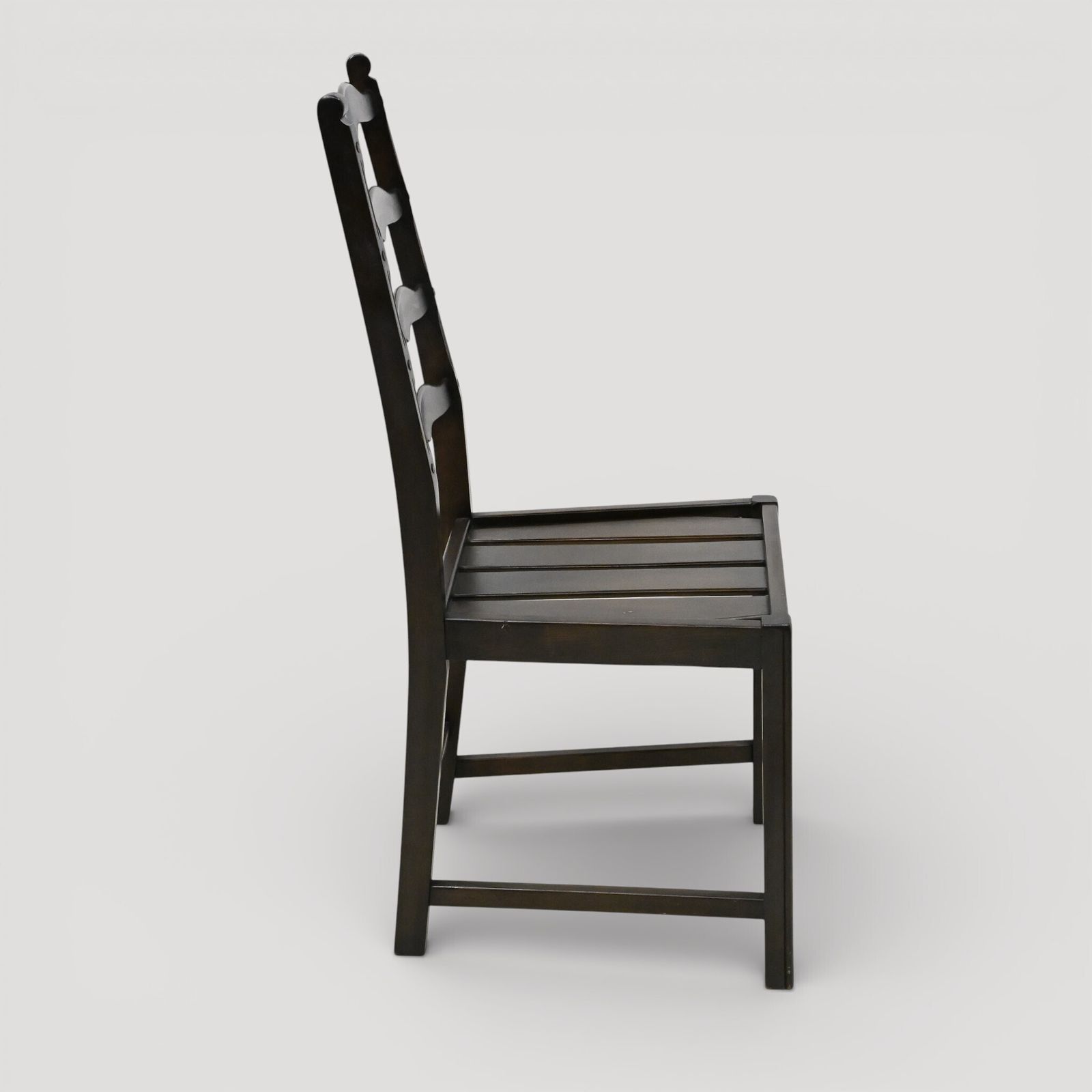 photo vintage Set Of 6 1970s Ercol Ladderback Dining Chairs Dark Finish Free Uk Delivery*