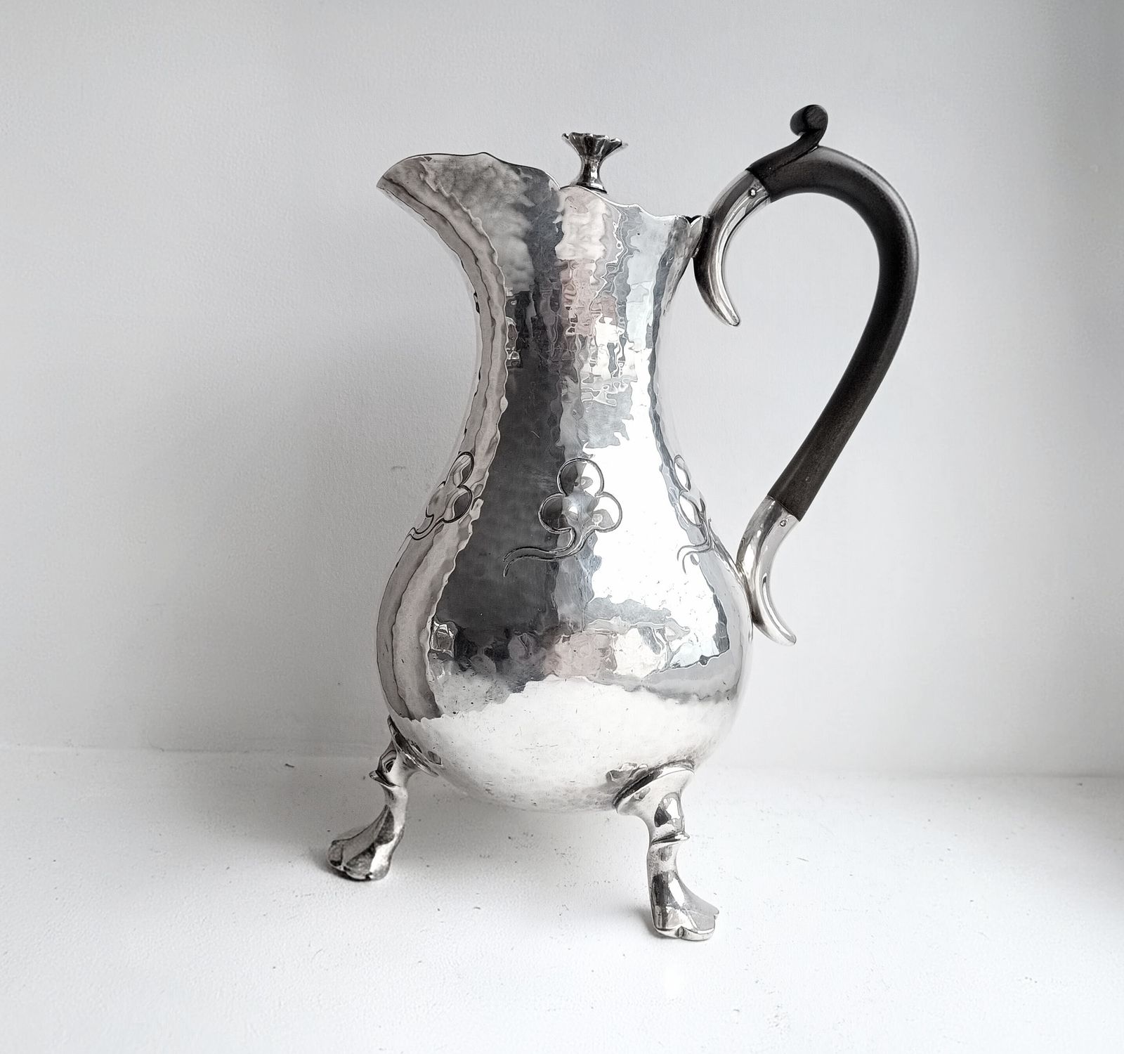 photo furniture Liberty Style Arts & Crafts Mappin Webb  Princes Plate Hammered Cessationist Coffee Pot