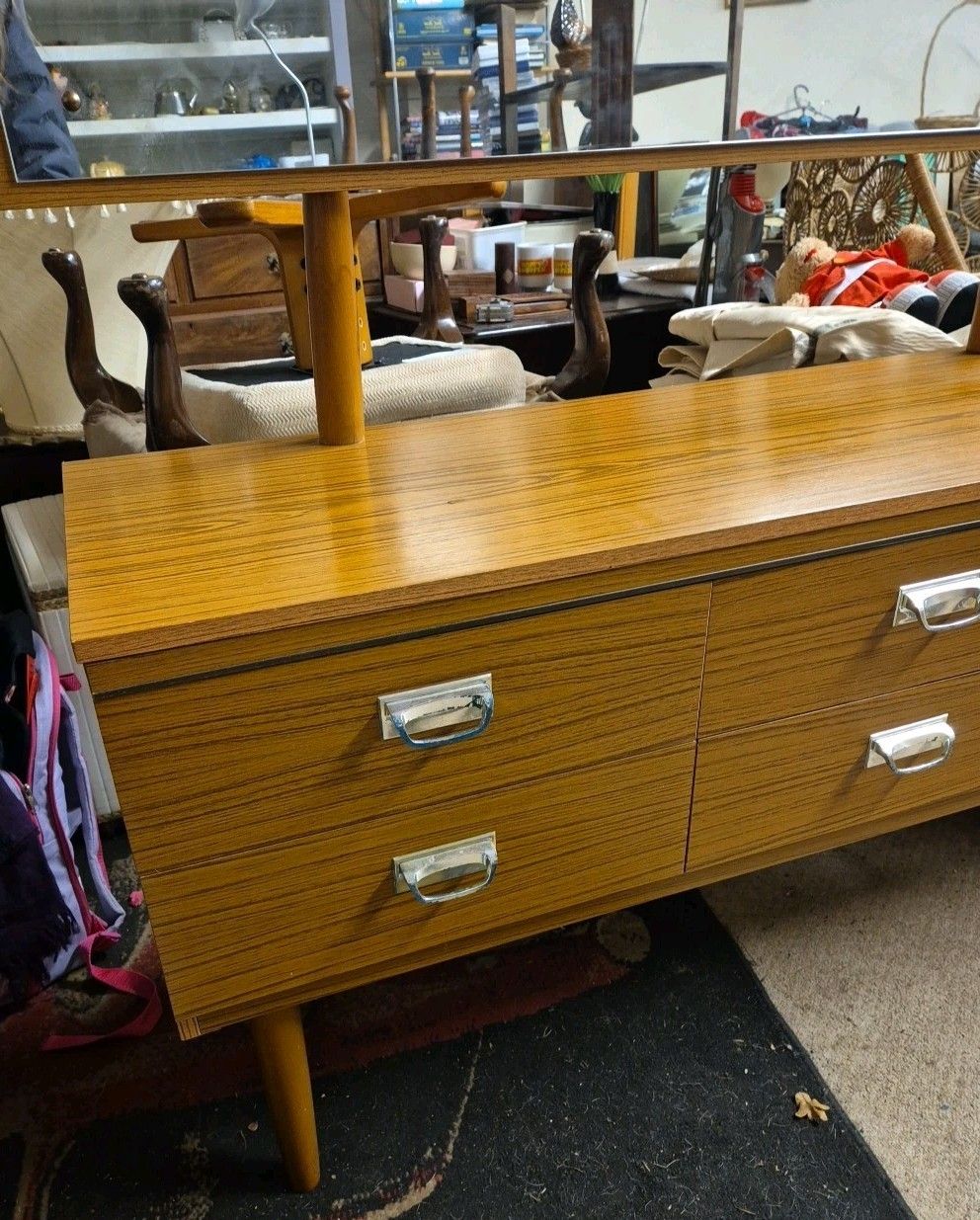 Vintage / Retro / Mid Century Schreiber Style 6 Drawer Dressing Table photo furniture