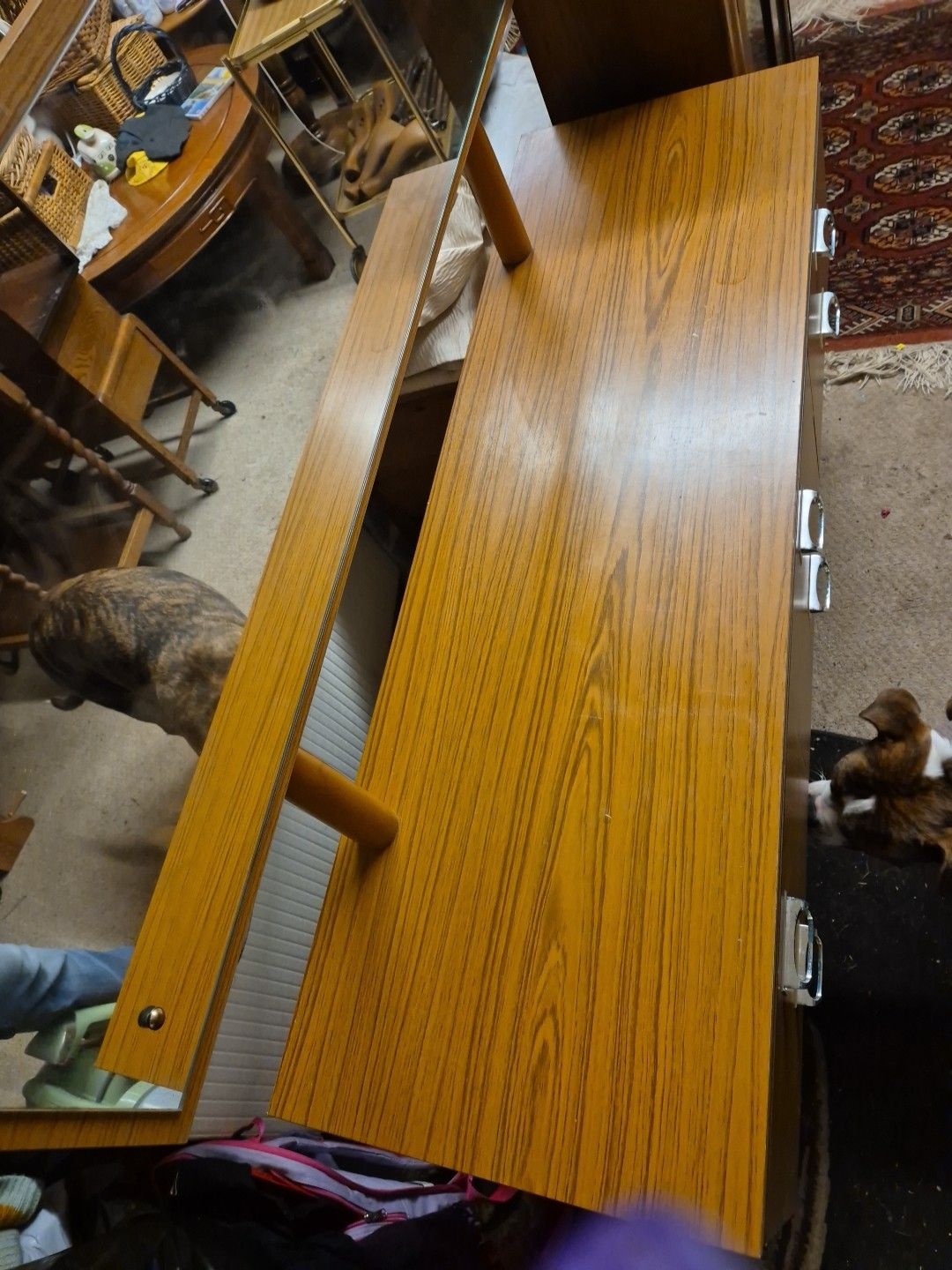 Vintage / Retro / Mid Century Schreiber Style 6 Drawer Dressing Table photo 140.0