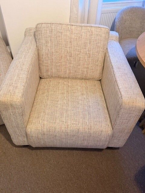 Roche Bobois Long Beach Armchair   Cream