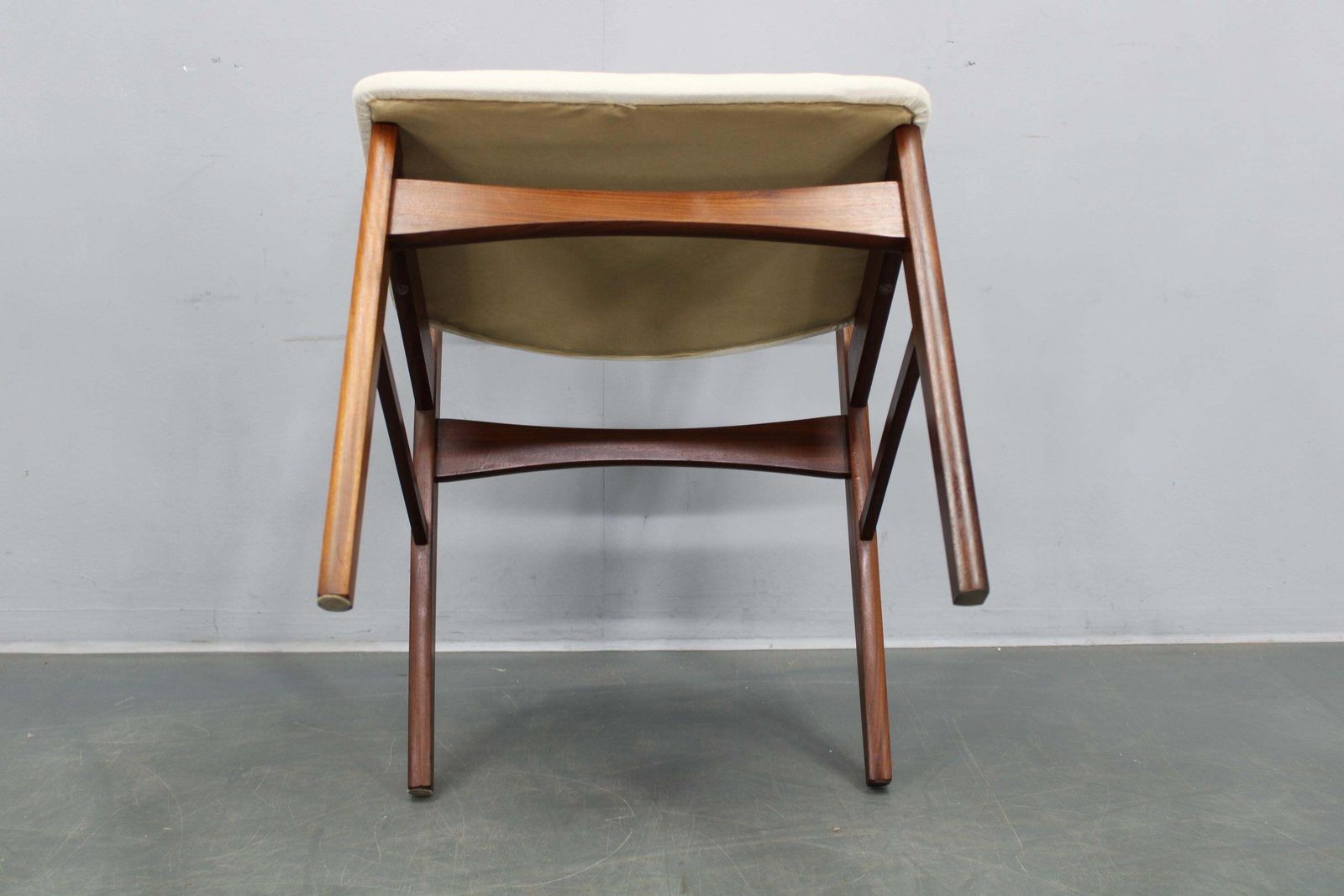 photo vintage Set Of Six Danish Mid Century Teak Dining Chairs, Denmark, 1960s