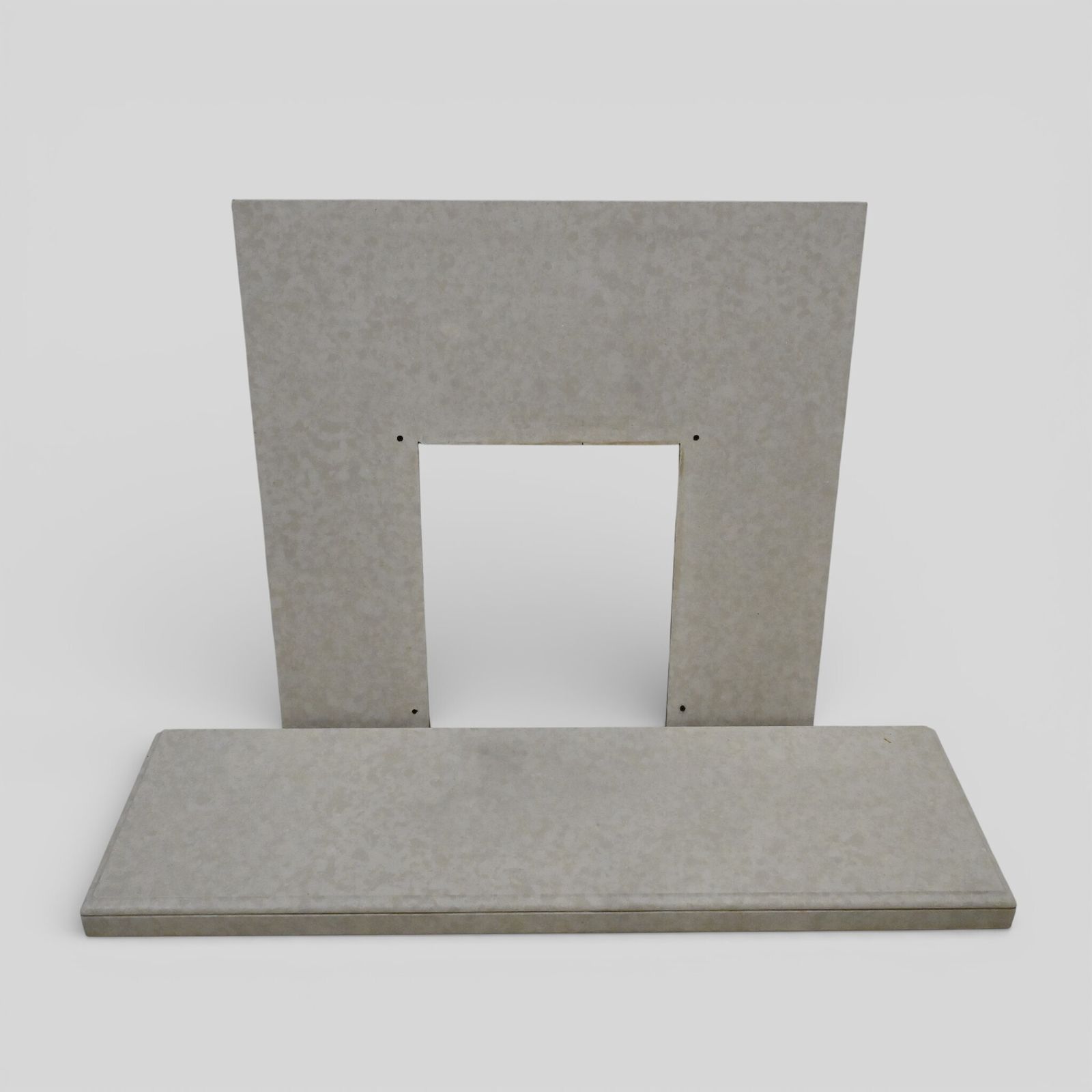 Marble Hearth And Fire Surround Fireplace White Beige Marble 2 Piece photo furniture