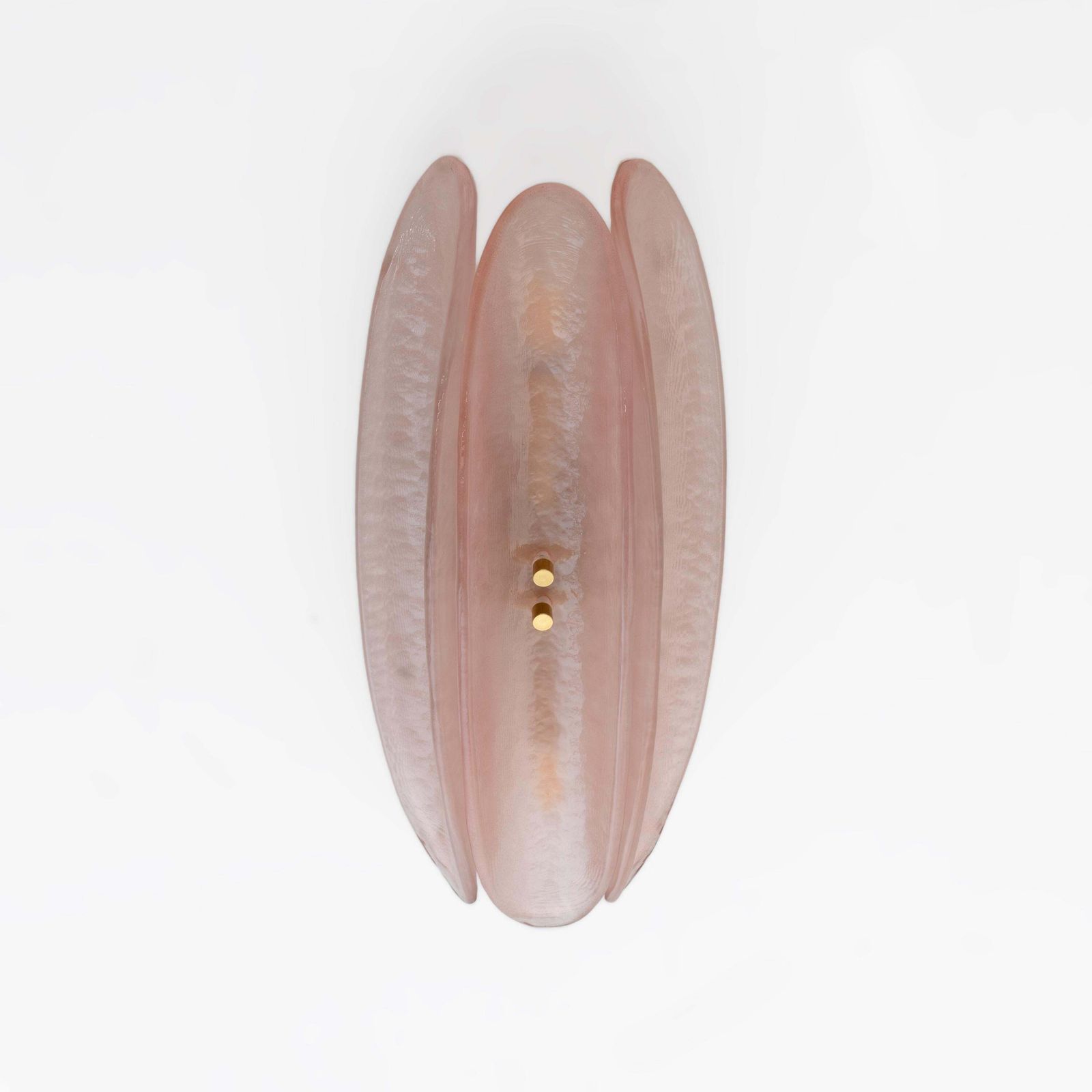 Pair Of Fontana Arte Style Mid Century Modern Pink Murano Glass Sconces photo buy