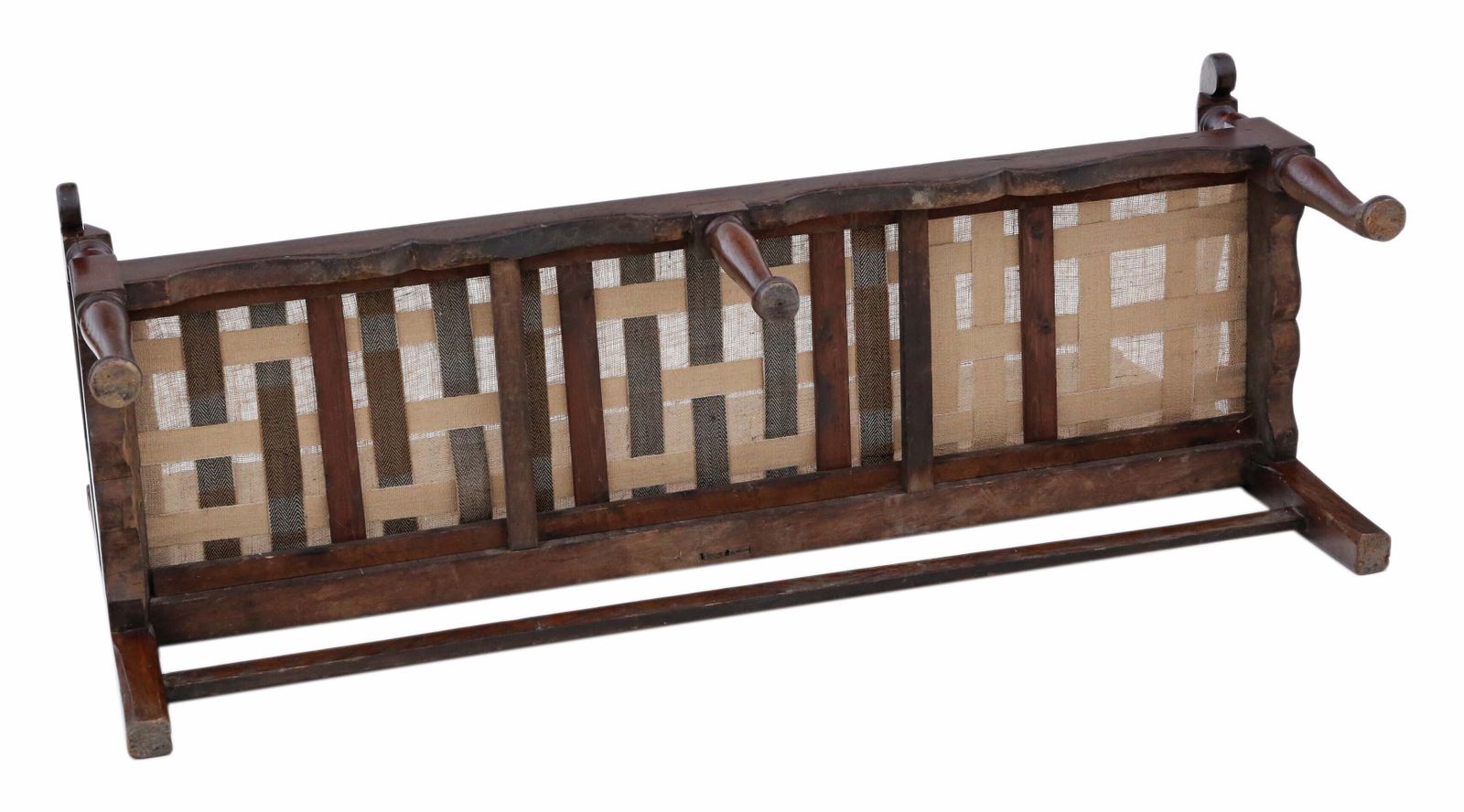 photo furniture Antique C.1790 Georgian Oak Settle Bench Seat – Elegant 18th Century Furniture