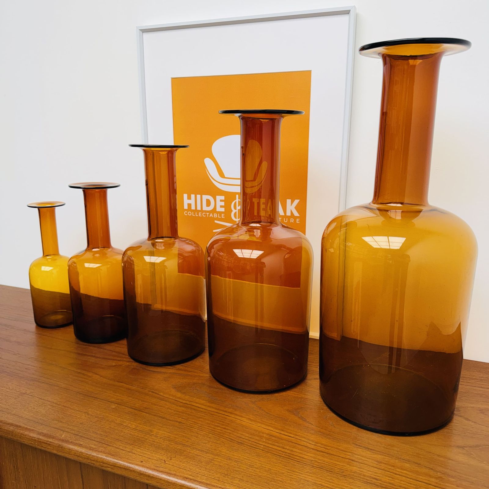 Danish “Floor Vase” Set By Otto Brauer For Holmegaard photo furniture