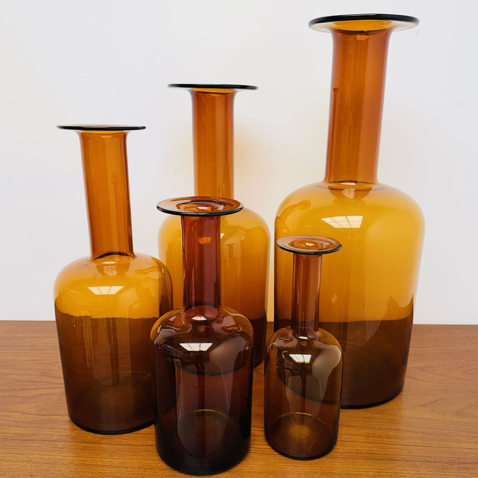 Danish “Floor Vase” Set By Otto Brauer For Holmegaard photo vinterior