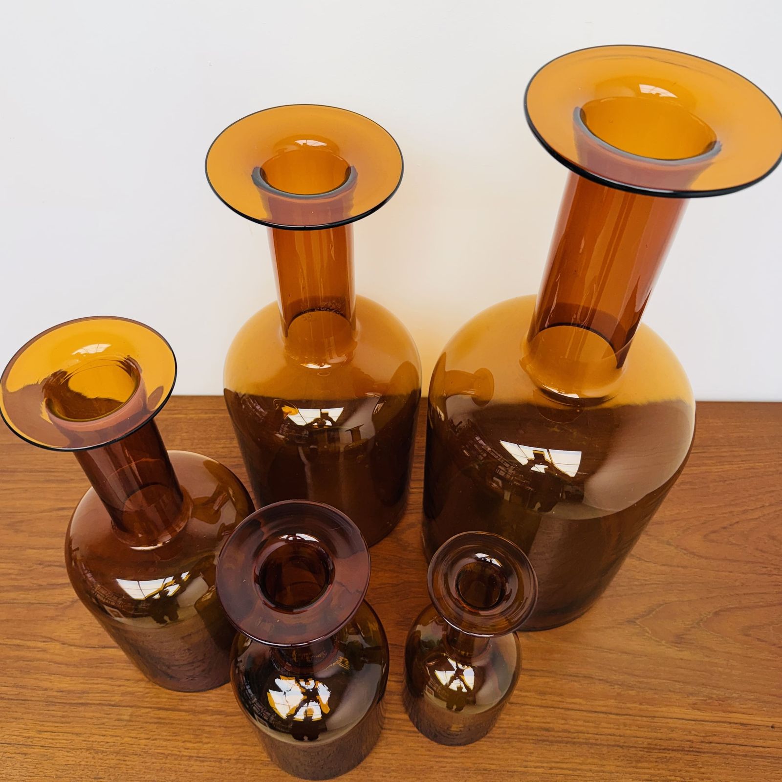 Danish “Floor Vase” Set By Otto Brauer For Holmegaard photo buy