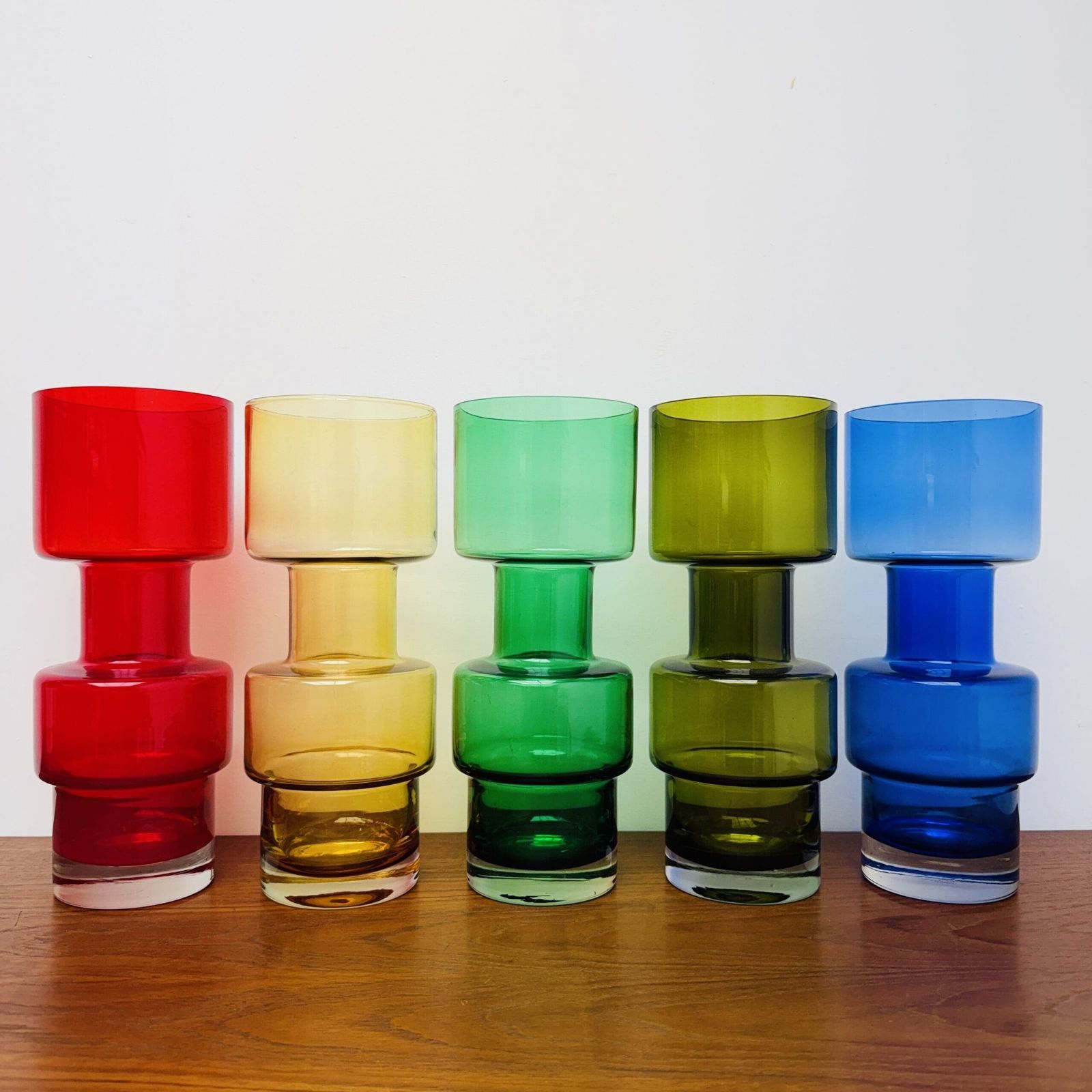 Finnish Art Glass Set By Tamara Aladin For Riihimäen Lasi Oy