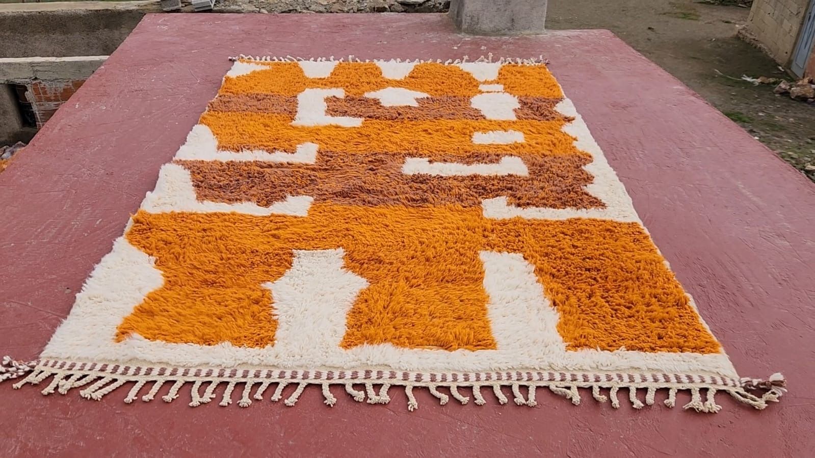 Large Handmade Moroccan Beni Ourain Rug   300x200cm   Natural Wool Berber Carpet photo 620.0