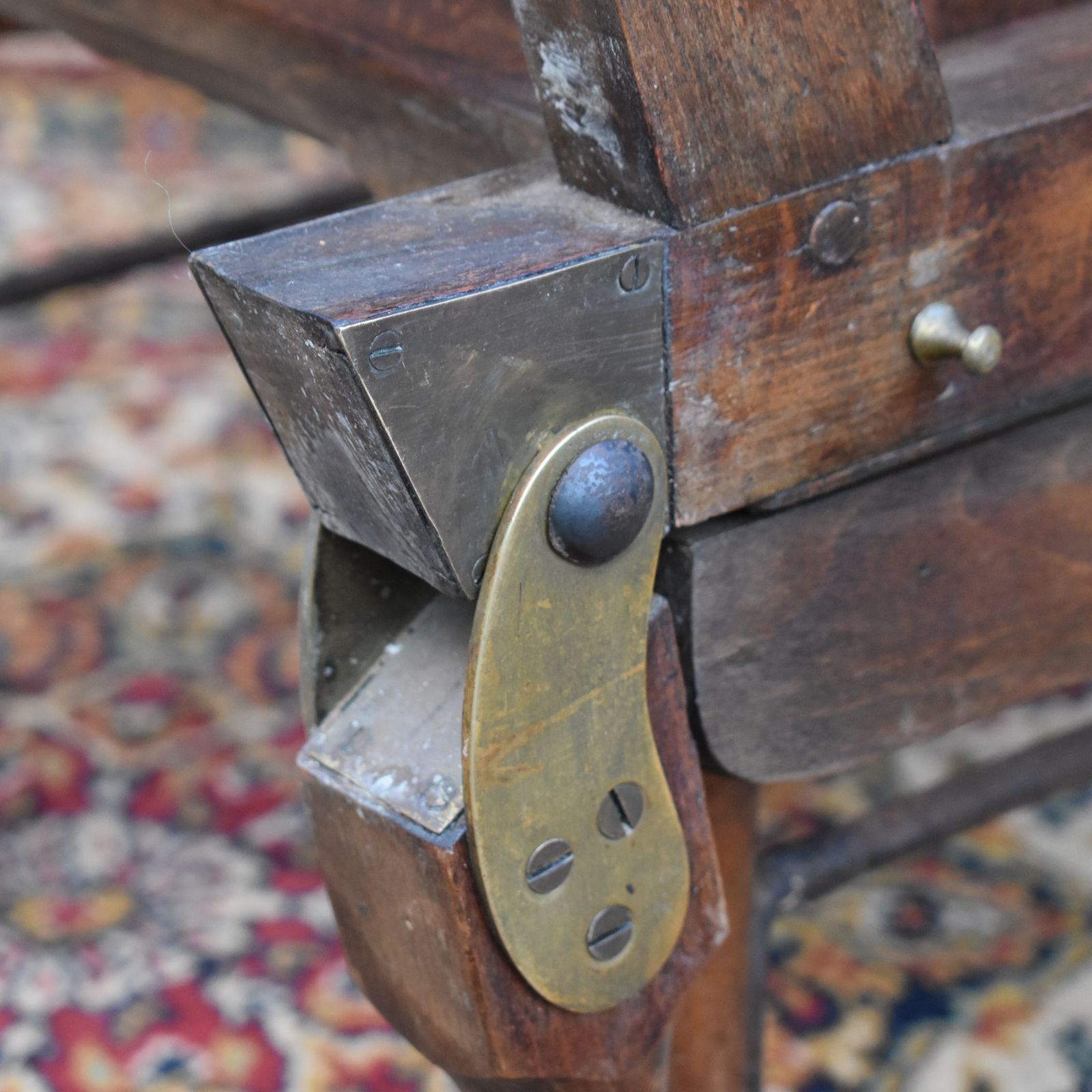 Antique Victorian Walnut Carters Style Invaild Carry Campaign Bergère Cane Chair photo vintage