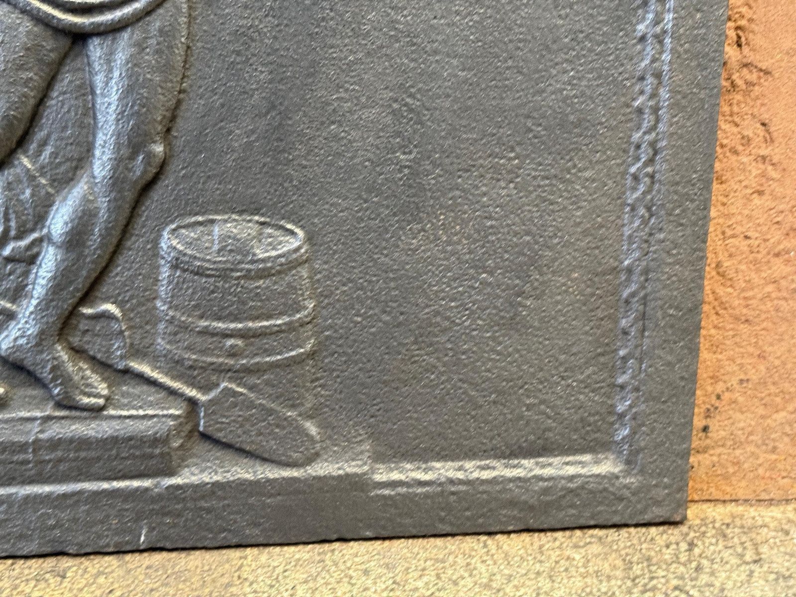19th Century French Neoclassical Style 'Mercury' Fireback / Backsplash photo vinterior
