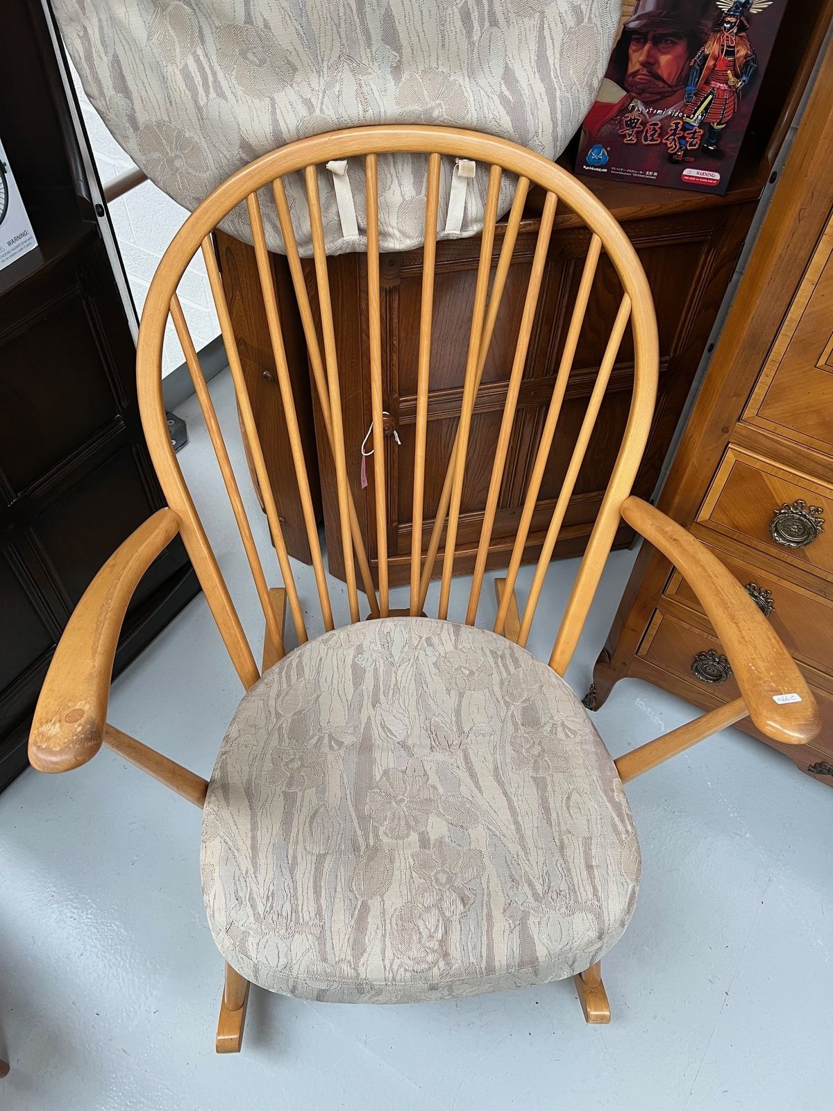 Blonde Ercol Rocking Chair Model 315 photo for sale