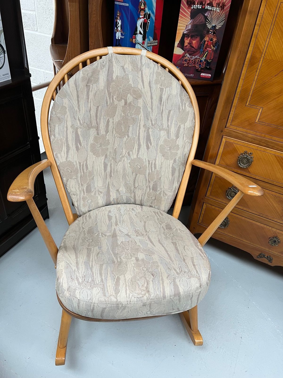 Blonde Ercol Rocking Chair Model 315