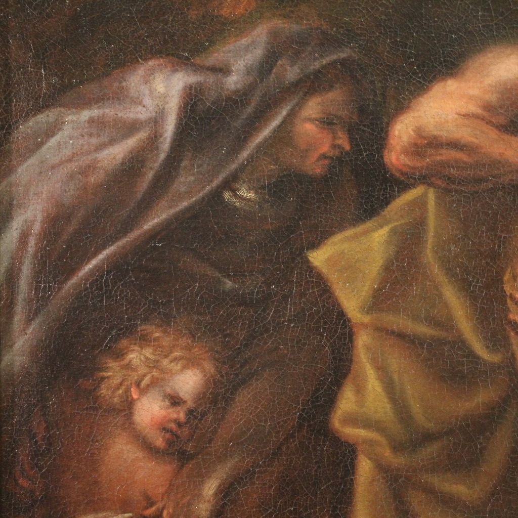 Religious Painting From The 17th Century, Abraham Sending Away Hagar And Ishmael photo buy