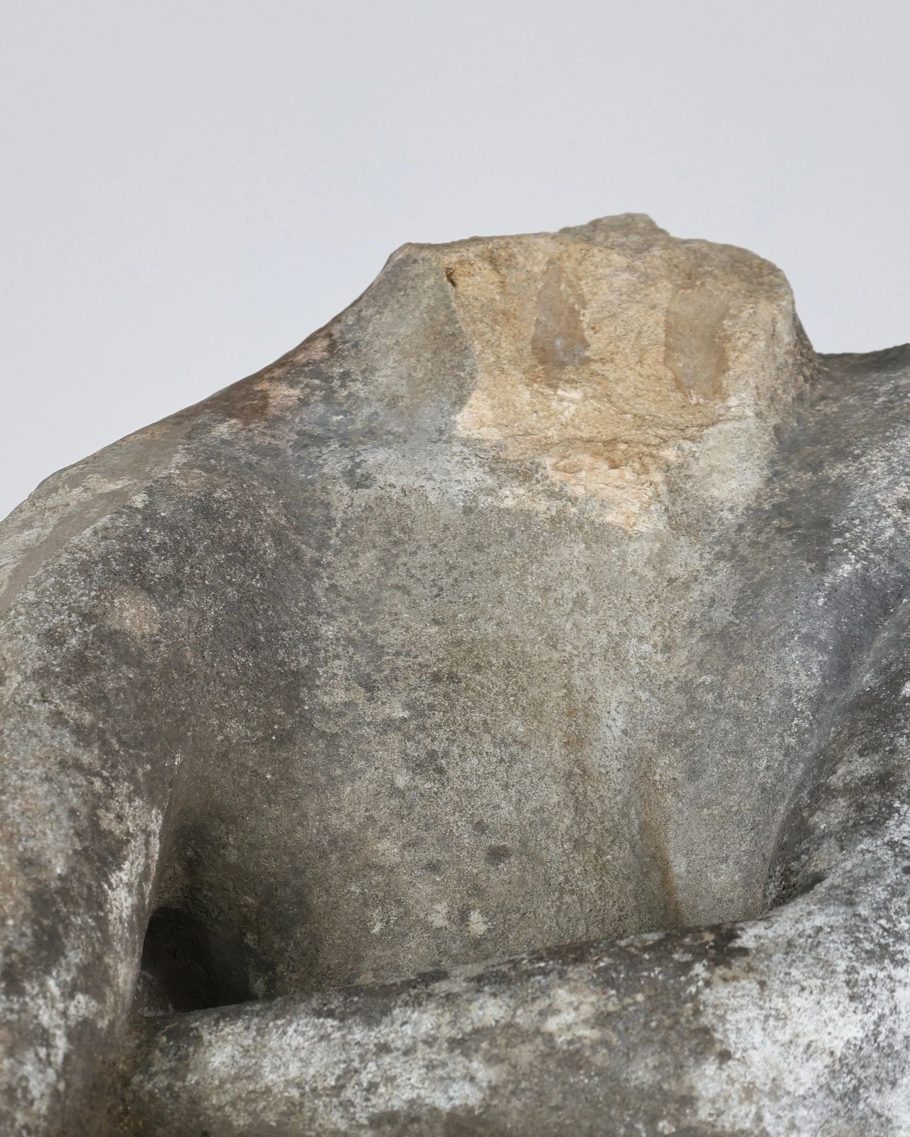 photo vintage Incredible Catalan Life Size Stone Female Torso With Provenance