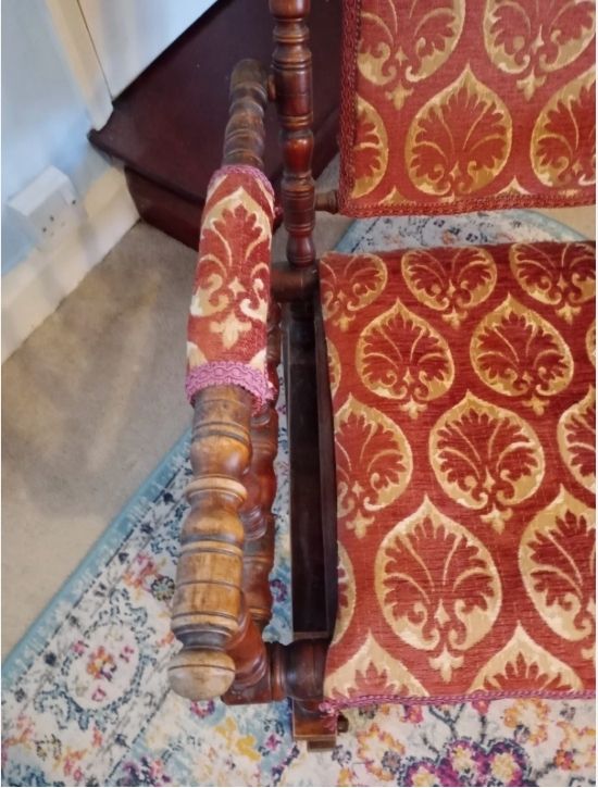 Victorian Arts And Crafts Upholstered Rocking Chair photo furniture