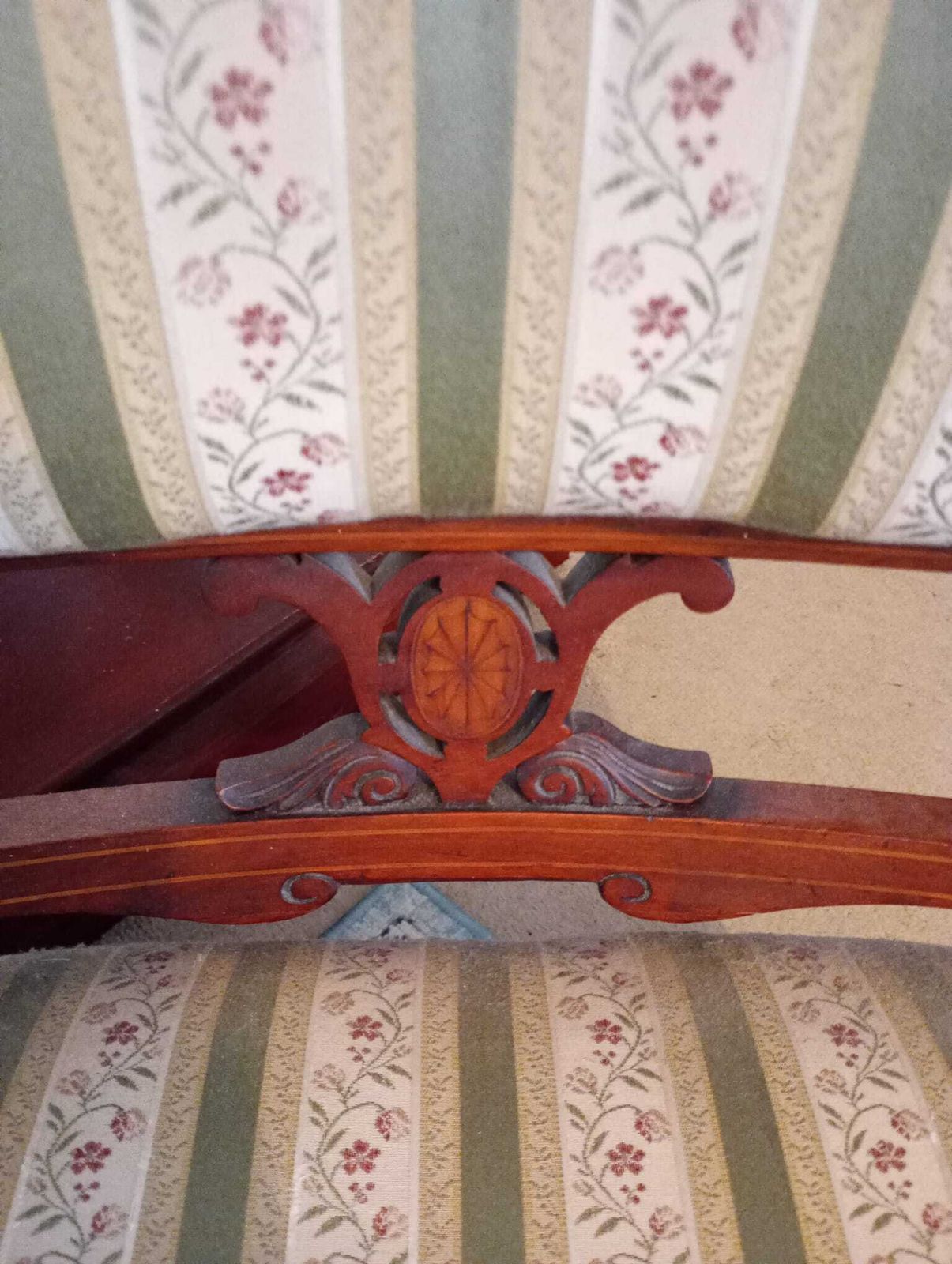 Victorian Arts And Crafts Upholstered Inlaid Parlour/Nursing Chair photo furniture