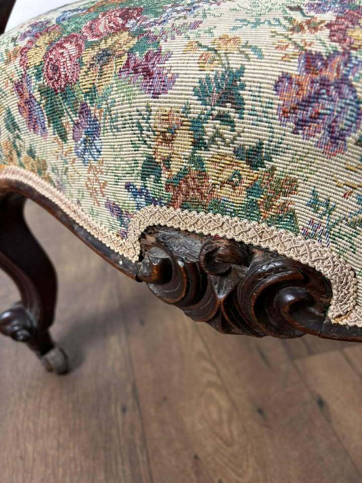 Victorian Mahogany Nursing Chair photo furniture