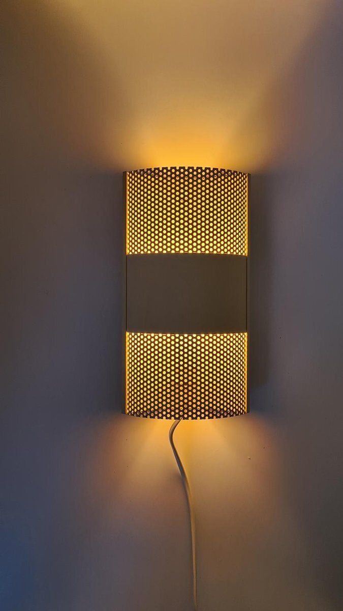 Model 319640 Wall Lamps In Metal From David Gl Belysning, Denmark, 1970s, Set Of 2 photo for sale