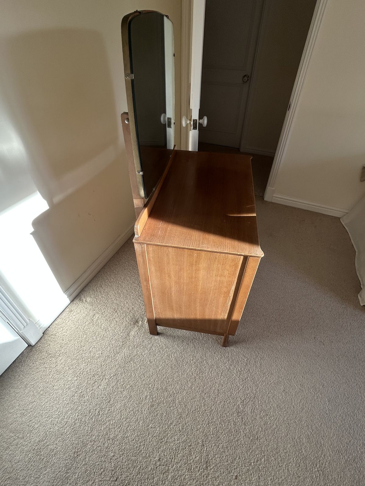 Harris Lebus 2 Drawer Chest With Mirror photo for sale