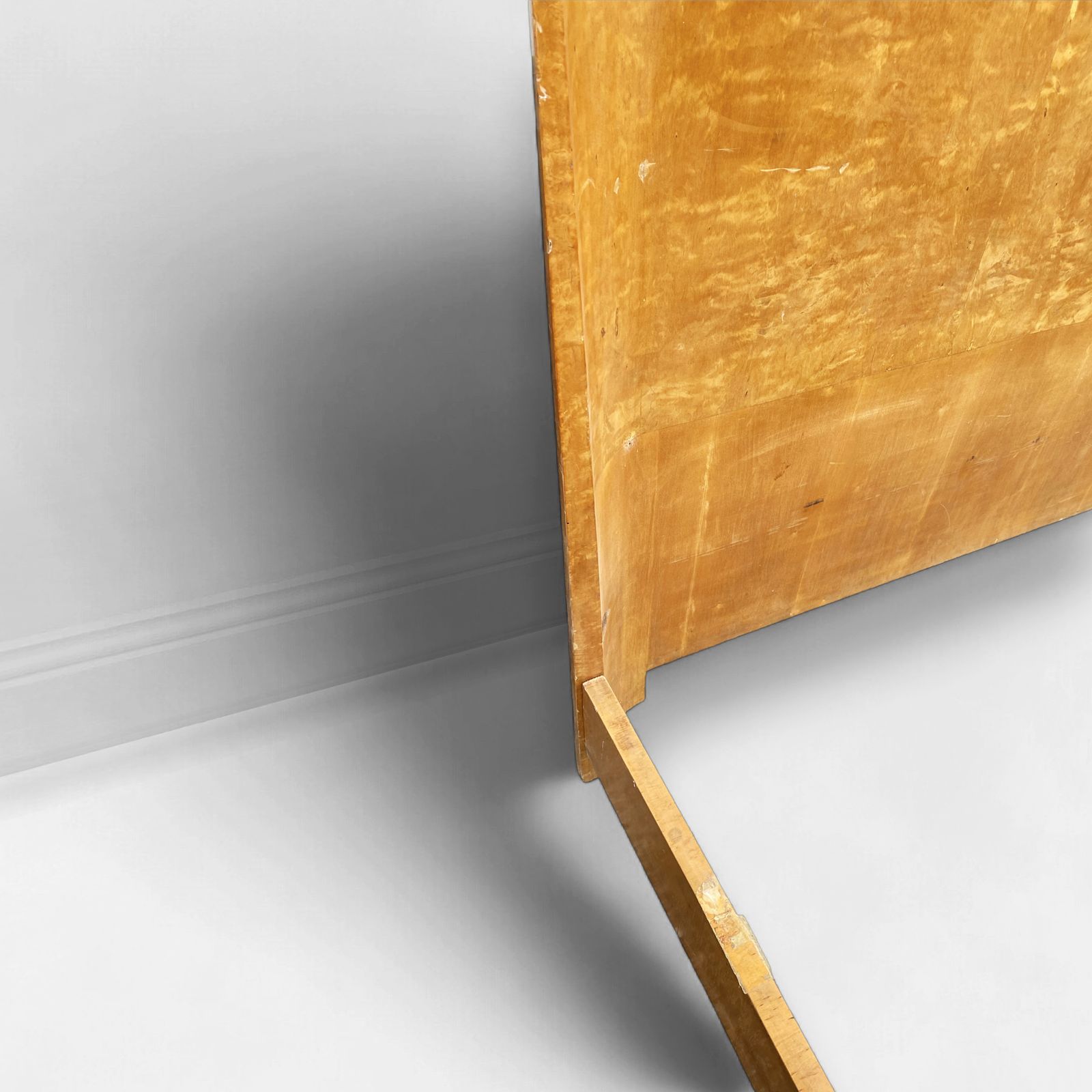1940s Guglielmo Ulrich For Valzania Art Deco King Bed 160cm Mattress Burl Wood Bedroom photo buy