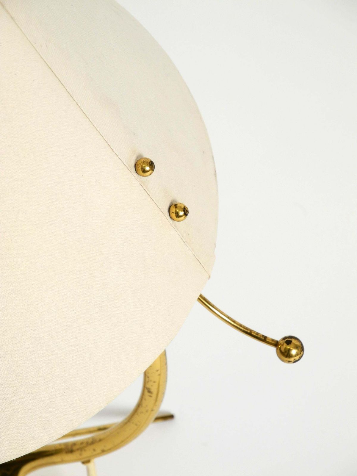 photo vinterior Beautiful Large Mid Century Brass Crow's Foot Table Lamp By Kalmar Austria