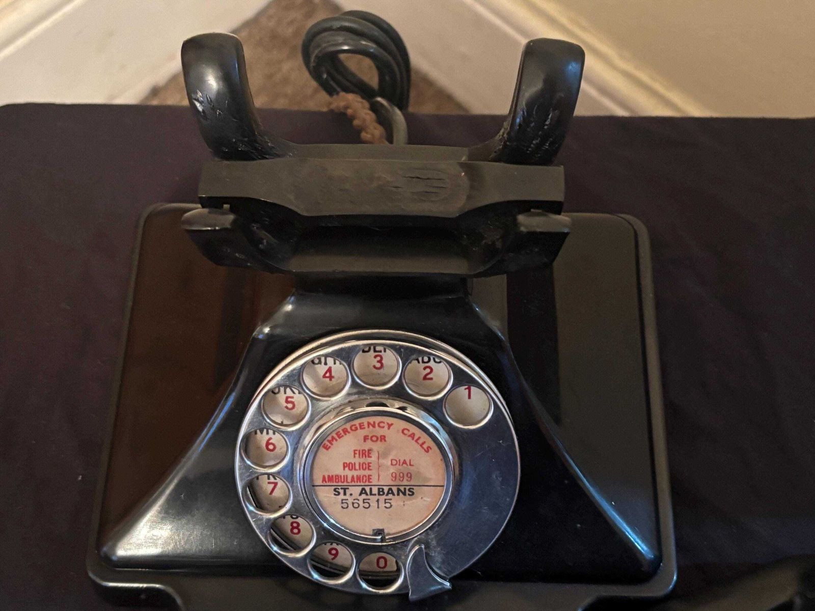 Gpo 232f 'Pyramid' Bakelite Dial Telephone Original photo 165.0