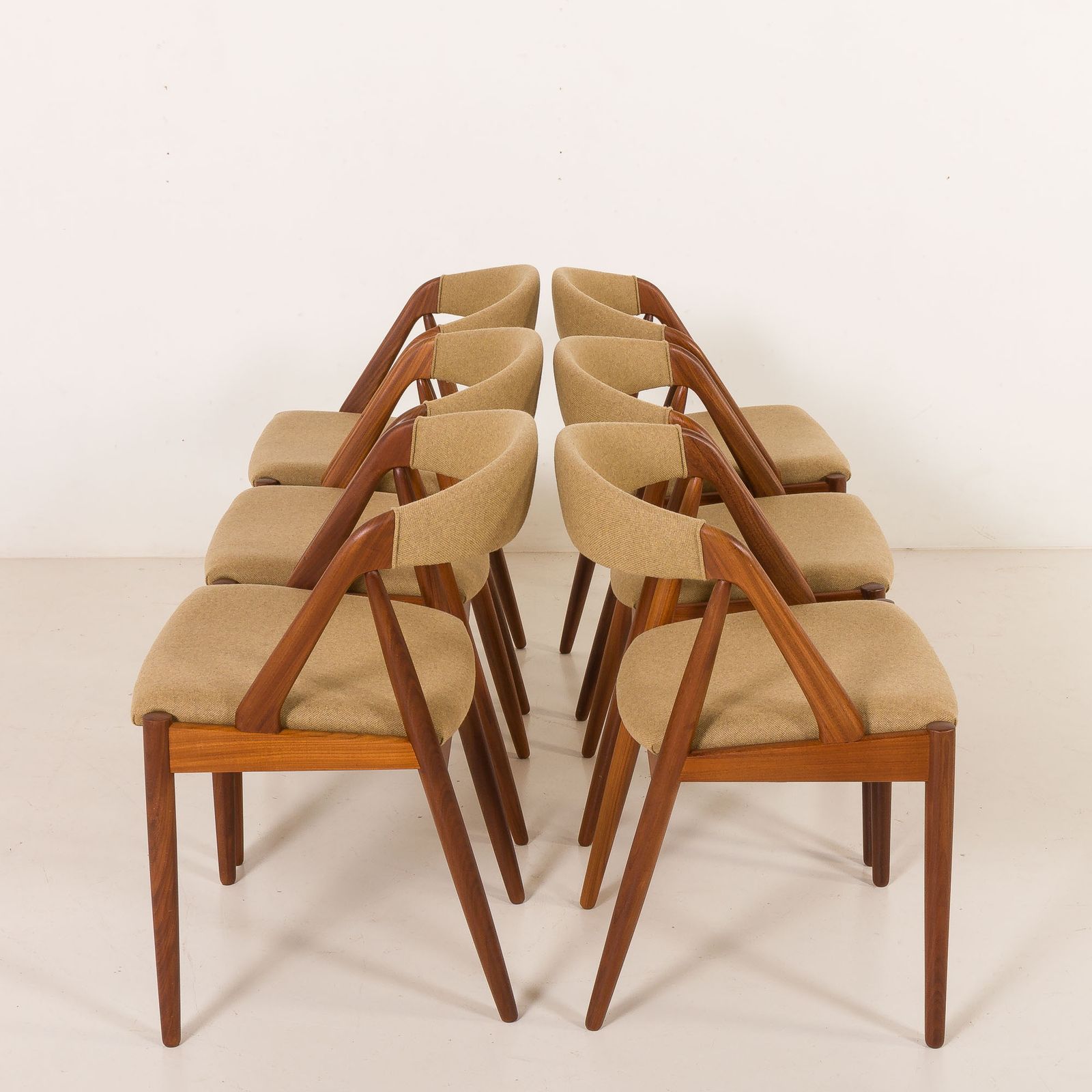 Kai Kristiansen Model 31 Chairs, Set Of 6, Denmark 1960s photo vintage