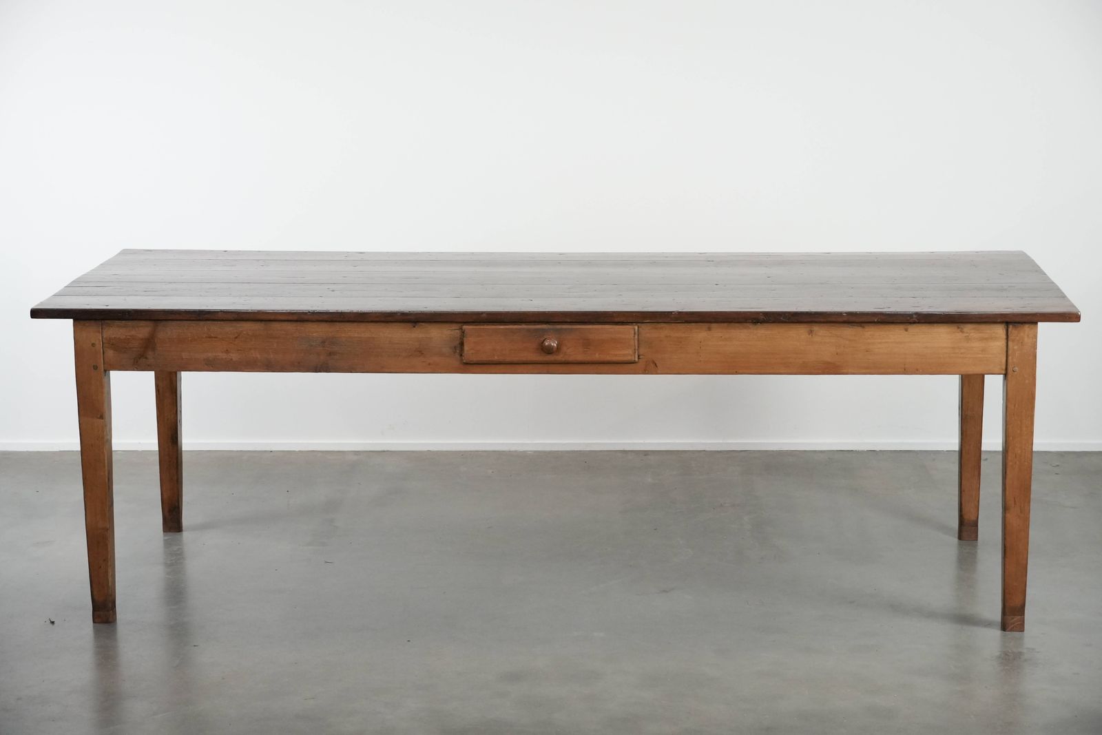 Beautiful Authentic Large French Farm Antique Xxl Dining Table With Two Drawers And A Beautiful Patina photo furniture
