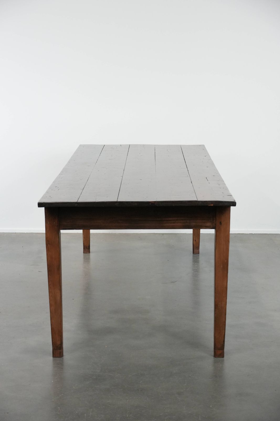 Grote Franse Boerentafel – Antieke Eettafel Xxl Met Twee Lades En Mooie Patina photo vinterior