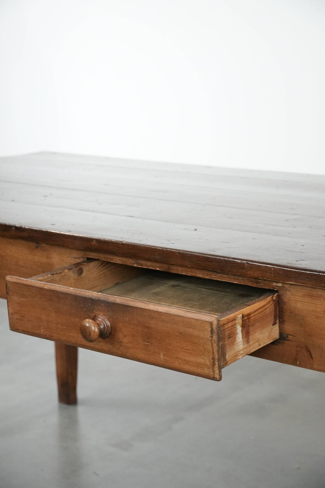 photo for sale Beautiful Authentic Large French Farm Antique Xxl Dining Table With Two Drawers And A Beautiful Patina