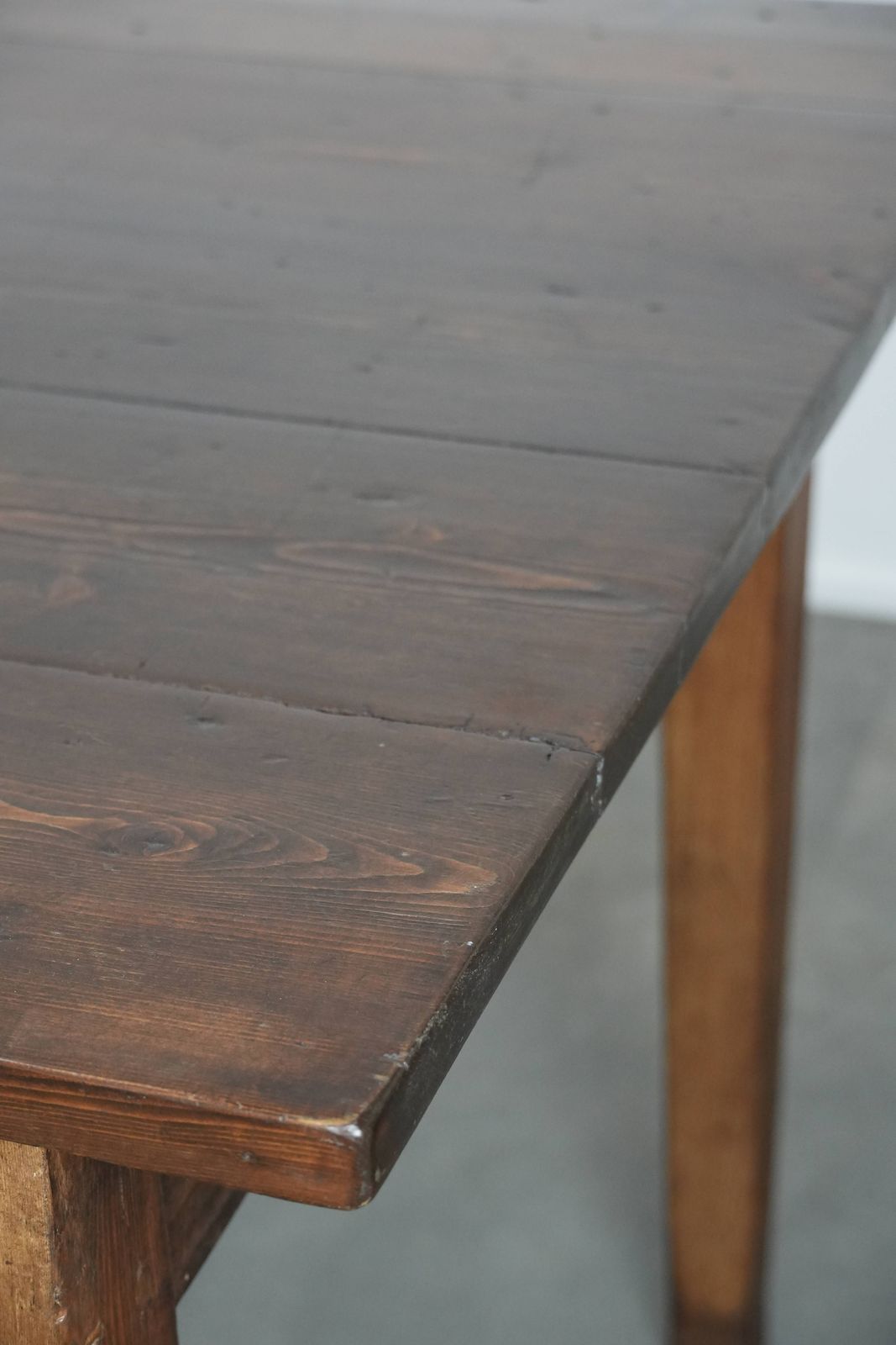 photo vinterior Beautiful Authentic Large French Farm Antique Xxl Dining Table With Two Drawers And A Beautiful Patina