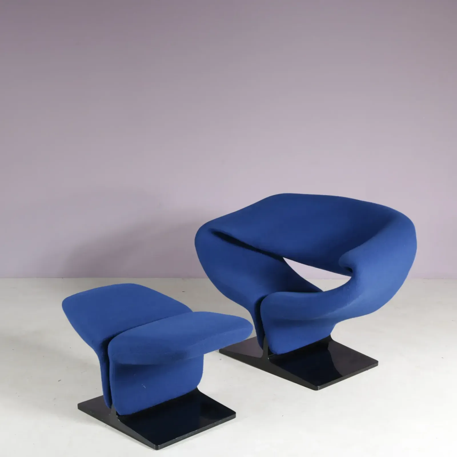 Pierre Paulin “Ribbon” Chair With Stool For Artifort, Netherlands 1970 photo 5076.0
