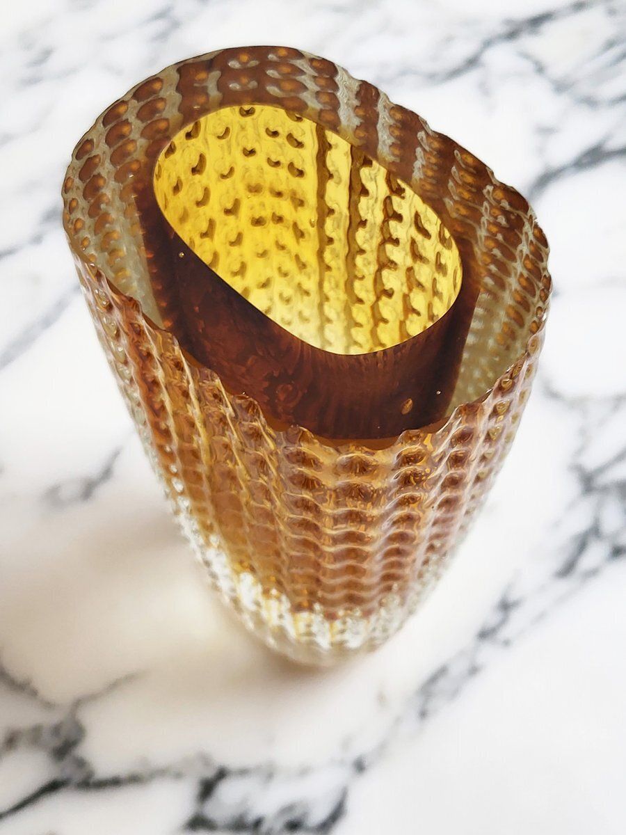 Mid Century Glass Vase By Kurt Wokan, 1960s photo 212.0