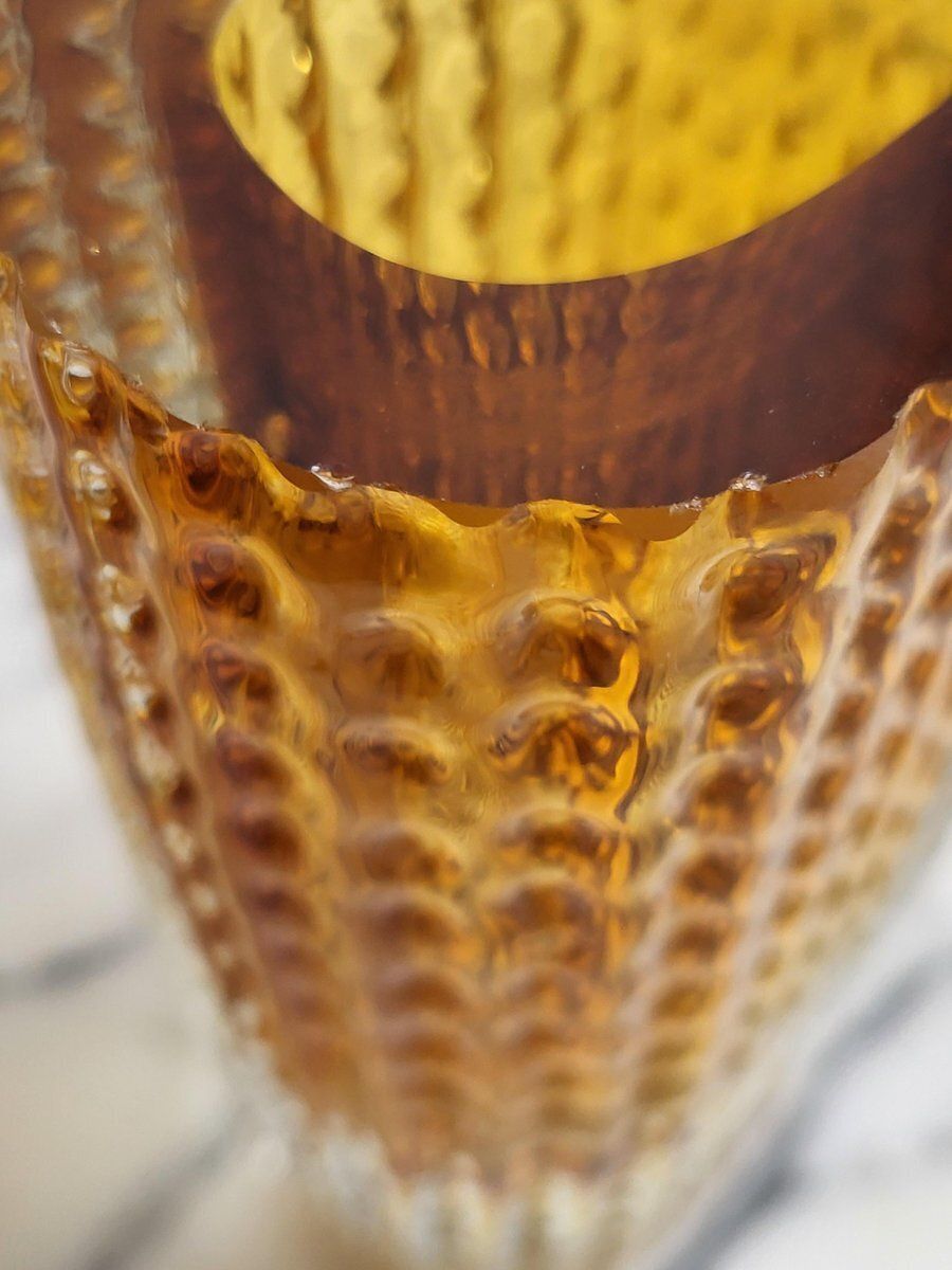 212.0 Mid Century Glass Vase By Kurt Wokan, 1960s photo