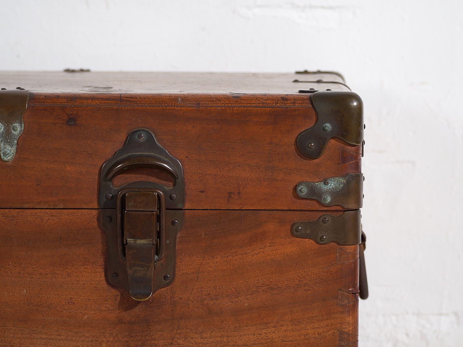 Antique Japanese Camphorwood Trunk – Meiji Period (C.1890 1912) #76 photo vintage
