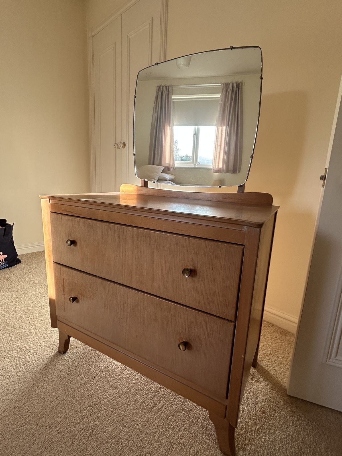 Harris Lebus Chest Of Drawers With Mirror