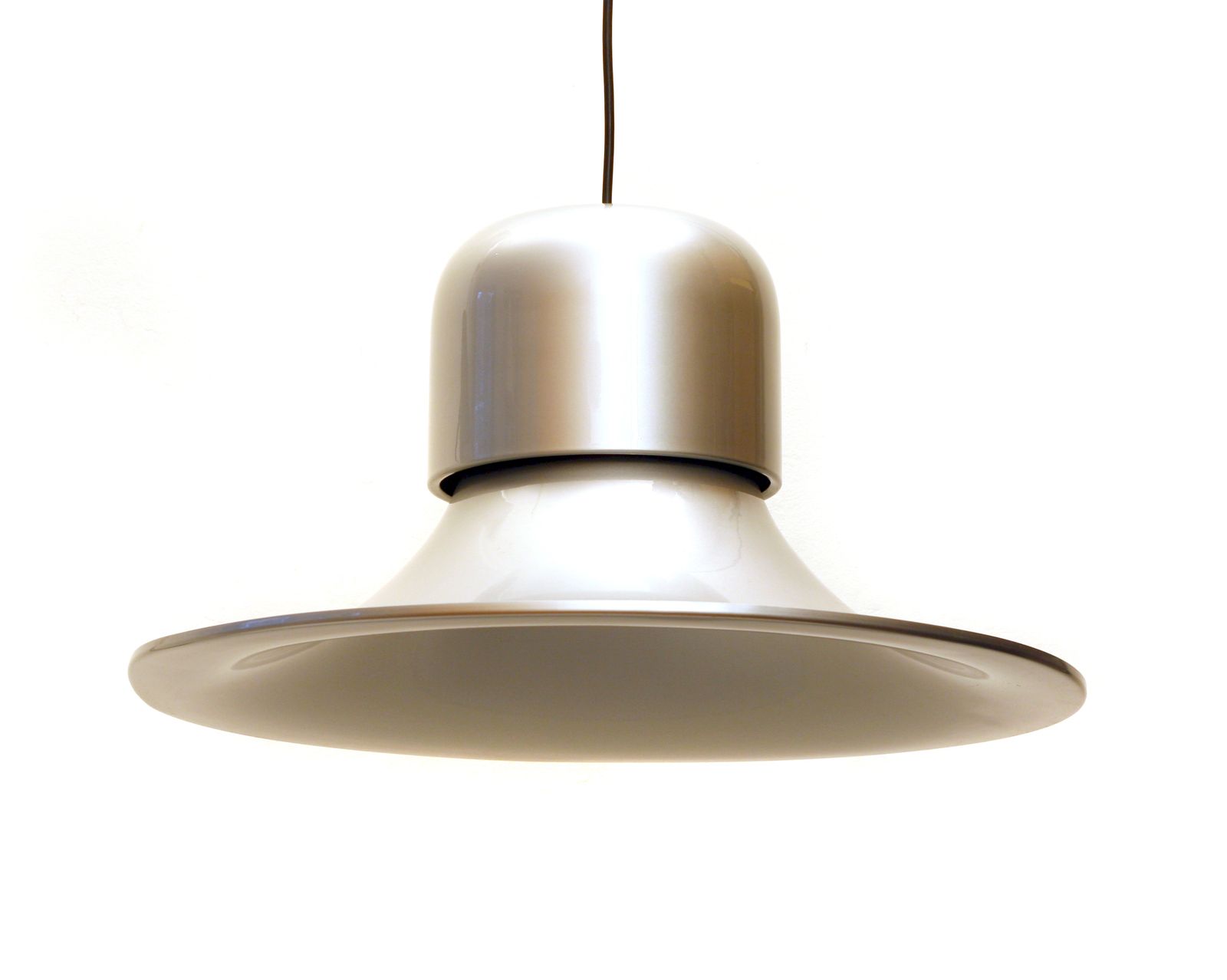 Large ‘Campana’ Pendant Lamp, Attributed To Joe Colombo For Stilnovo, Italy photo for sale
